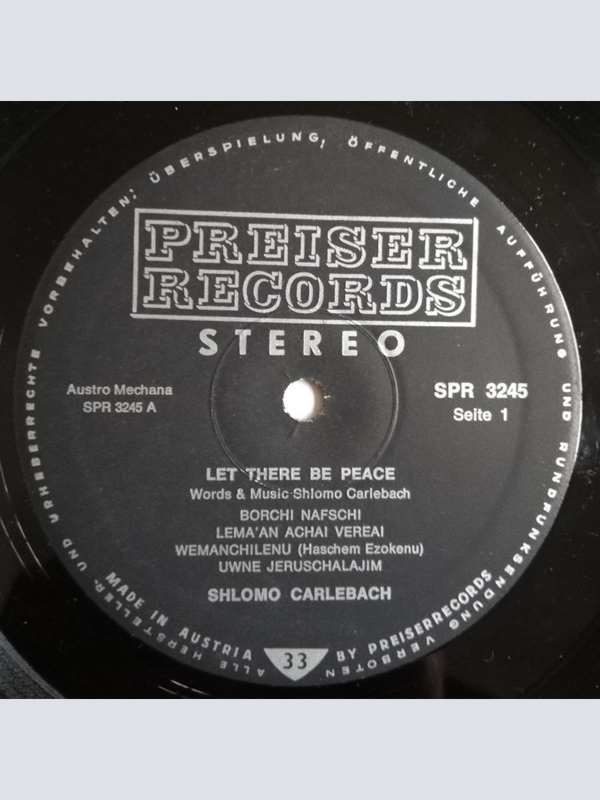 Vinyl / Shlomo Carlebach* - Live - Let There Be Peace