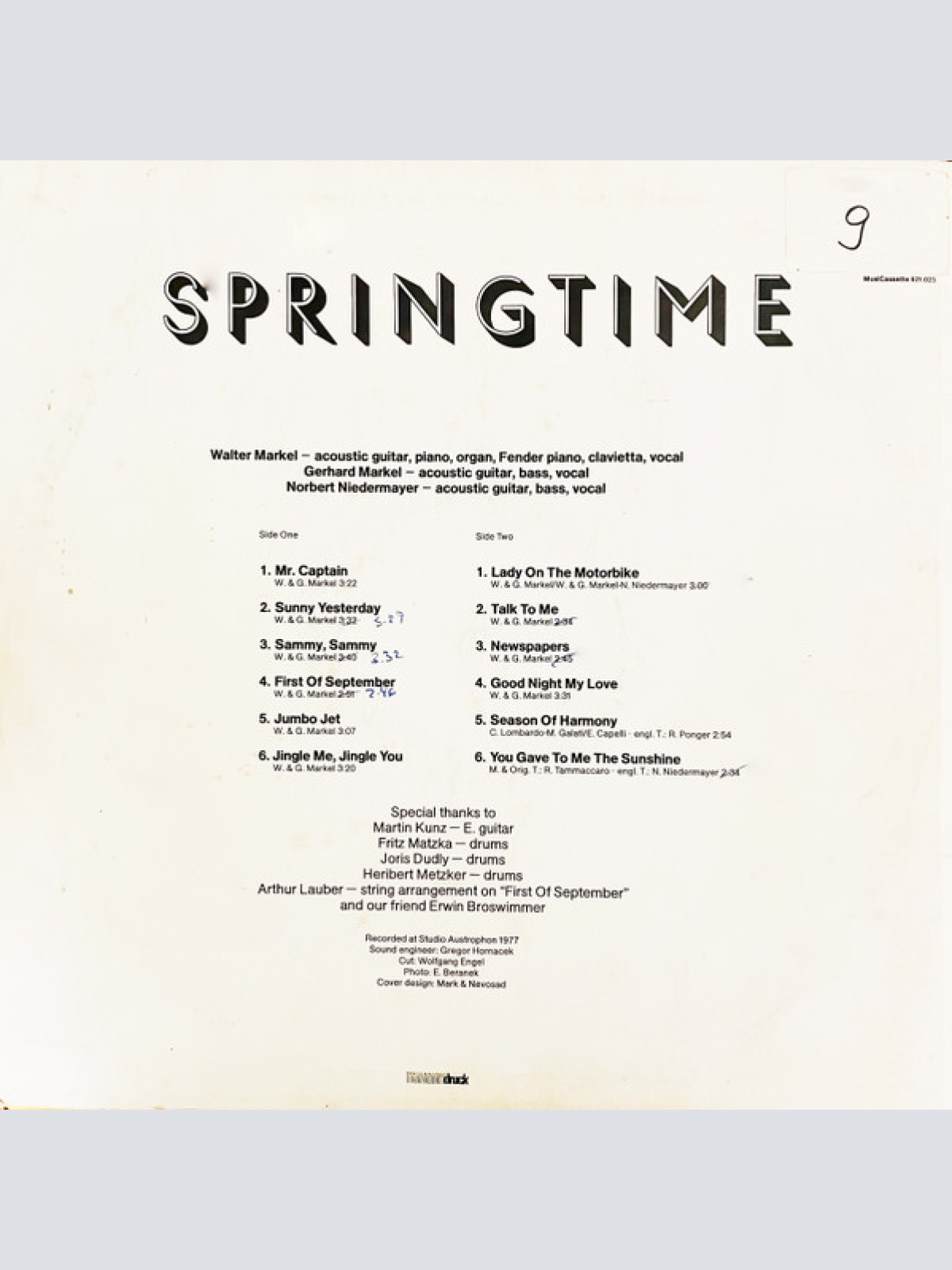 Vinyl / Springtime (3) - Springtime