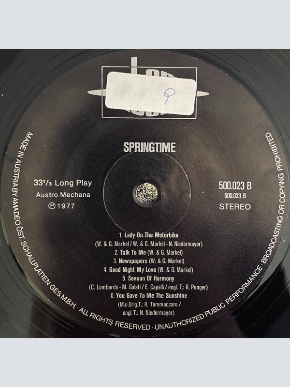 Vinyl / Springtime (3) - Springtime