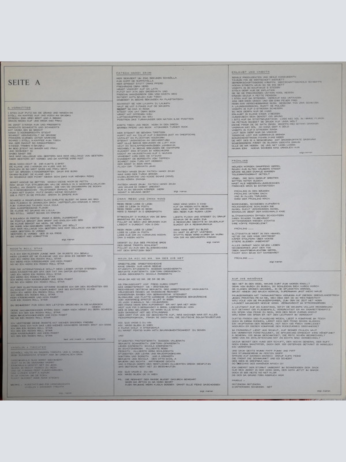 Vinyl / Sigi Maron - Sonst Gar Nichts