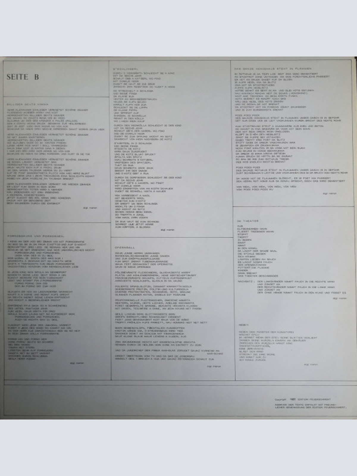 Vinyl / Sigi Maron - Sonst Gar Nichts