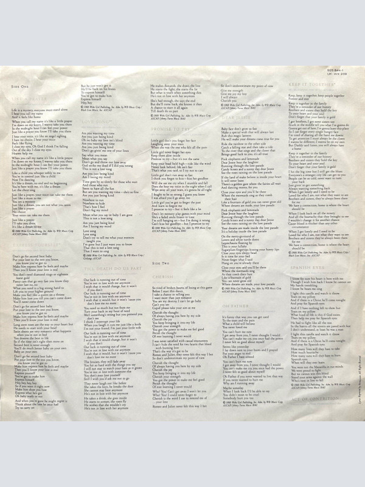 Vinyl / Madonna - Like A Prayer