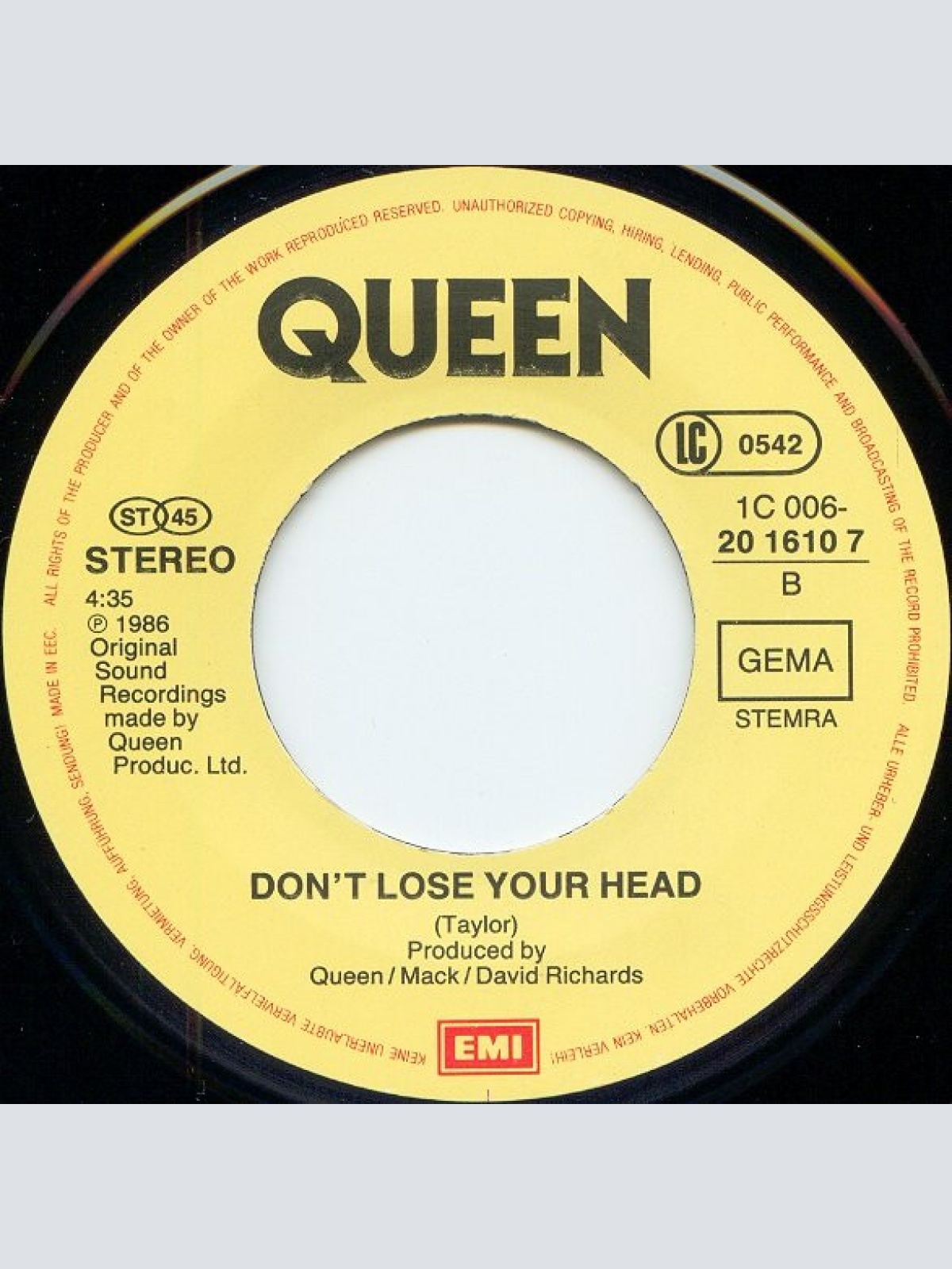 Vinyl / Queen - Pain Is So Close To Pleasure