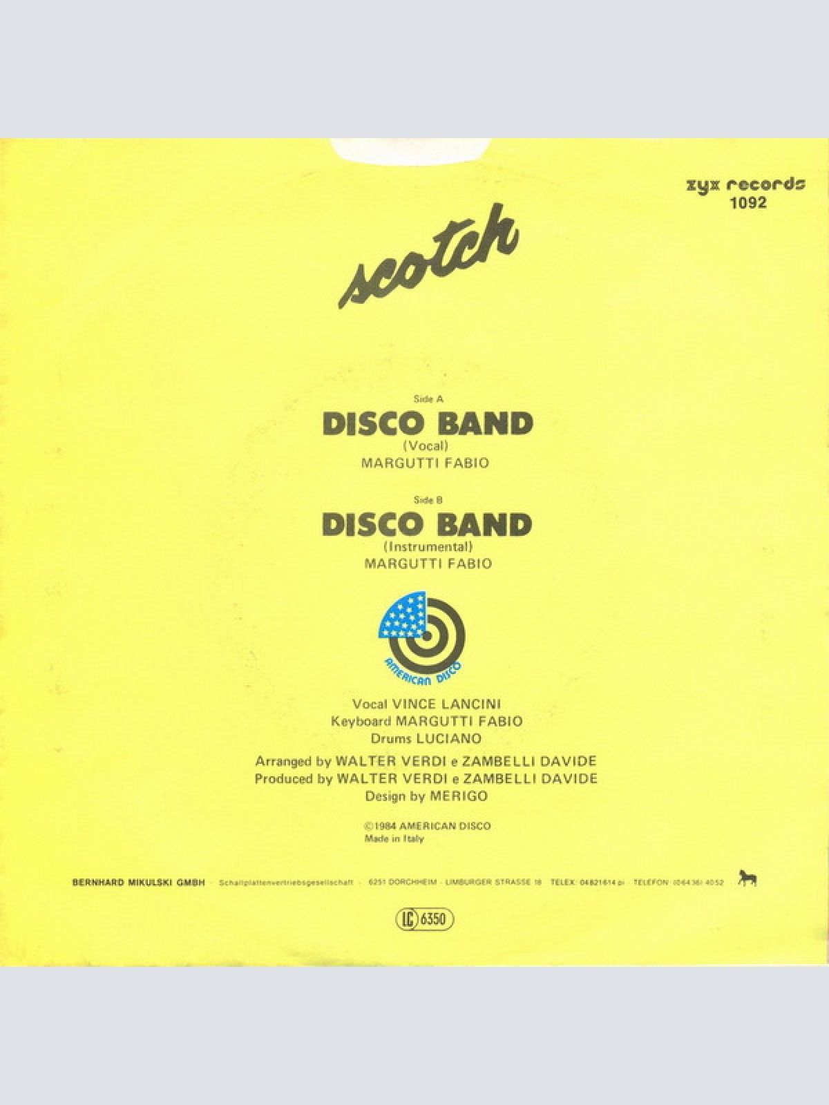 Vinyl / Scotch - Disco Band