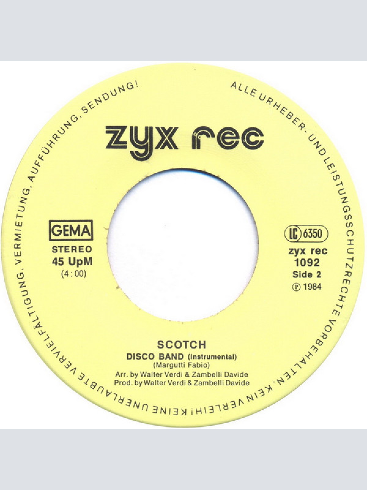 Vinyl / Scotch - Disco Band