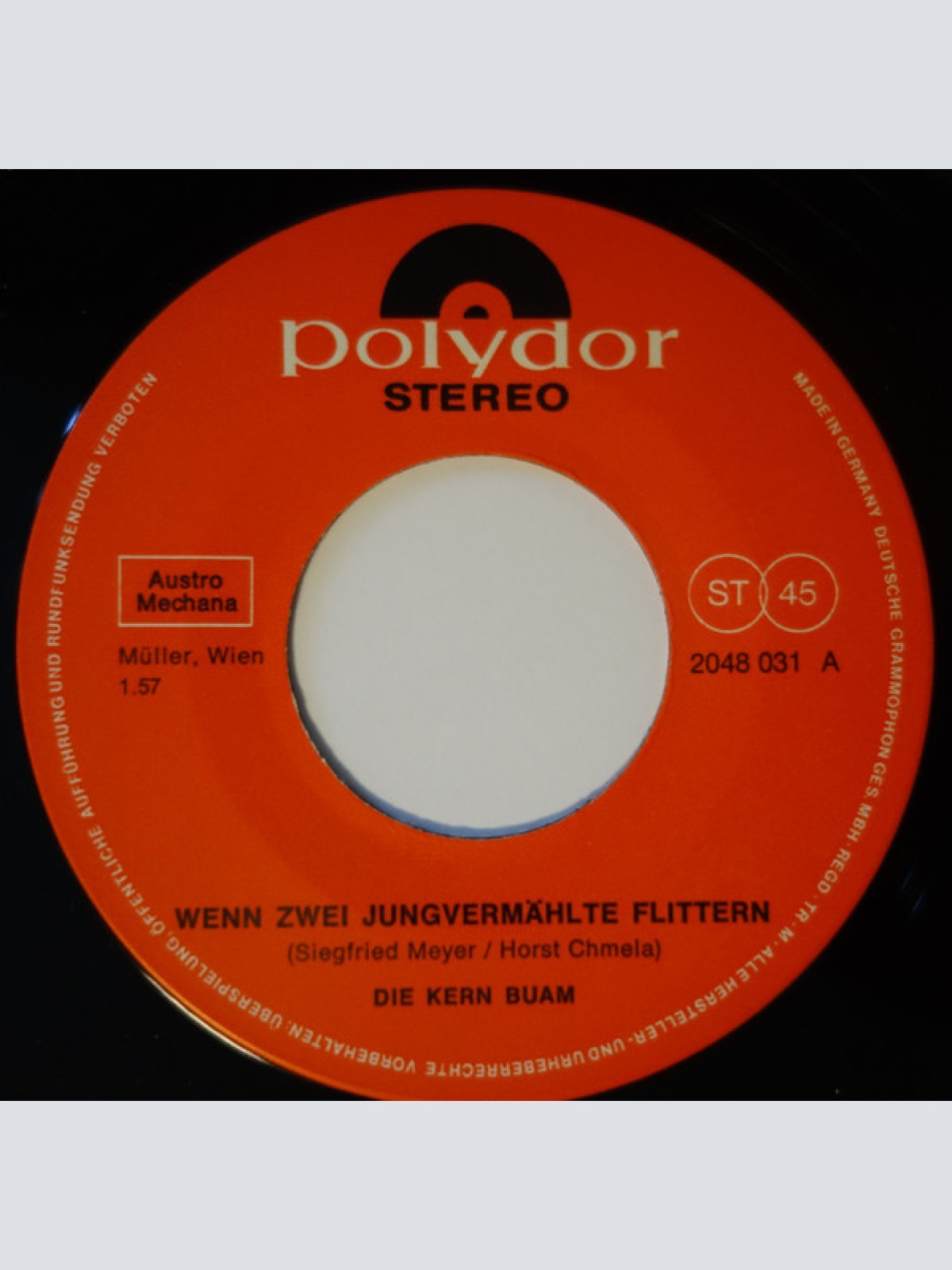 Vinyl / Die Kern Buam - Wenn Zwei Jungvermählte Flittern