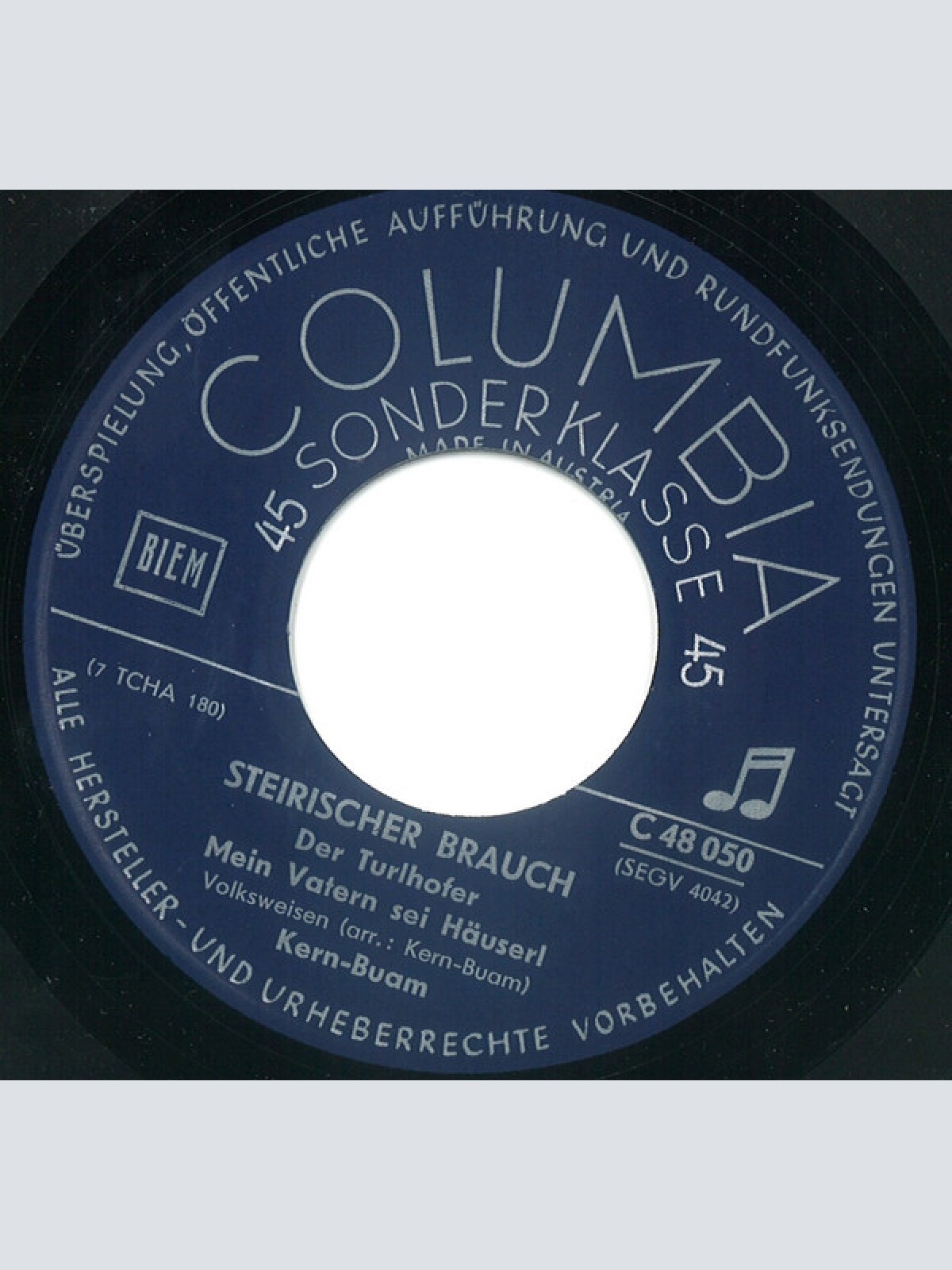 Vinyl / Die Kern Buam - Steirischer Brauch