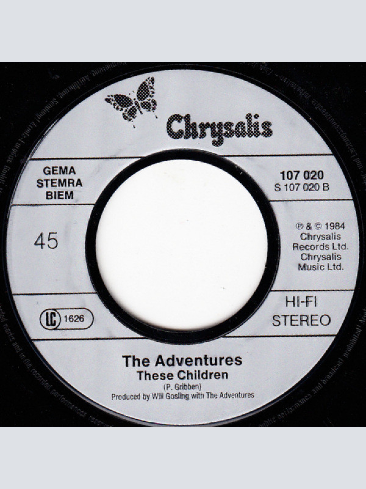 Vinyl / The Adventures - Send My Heart