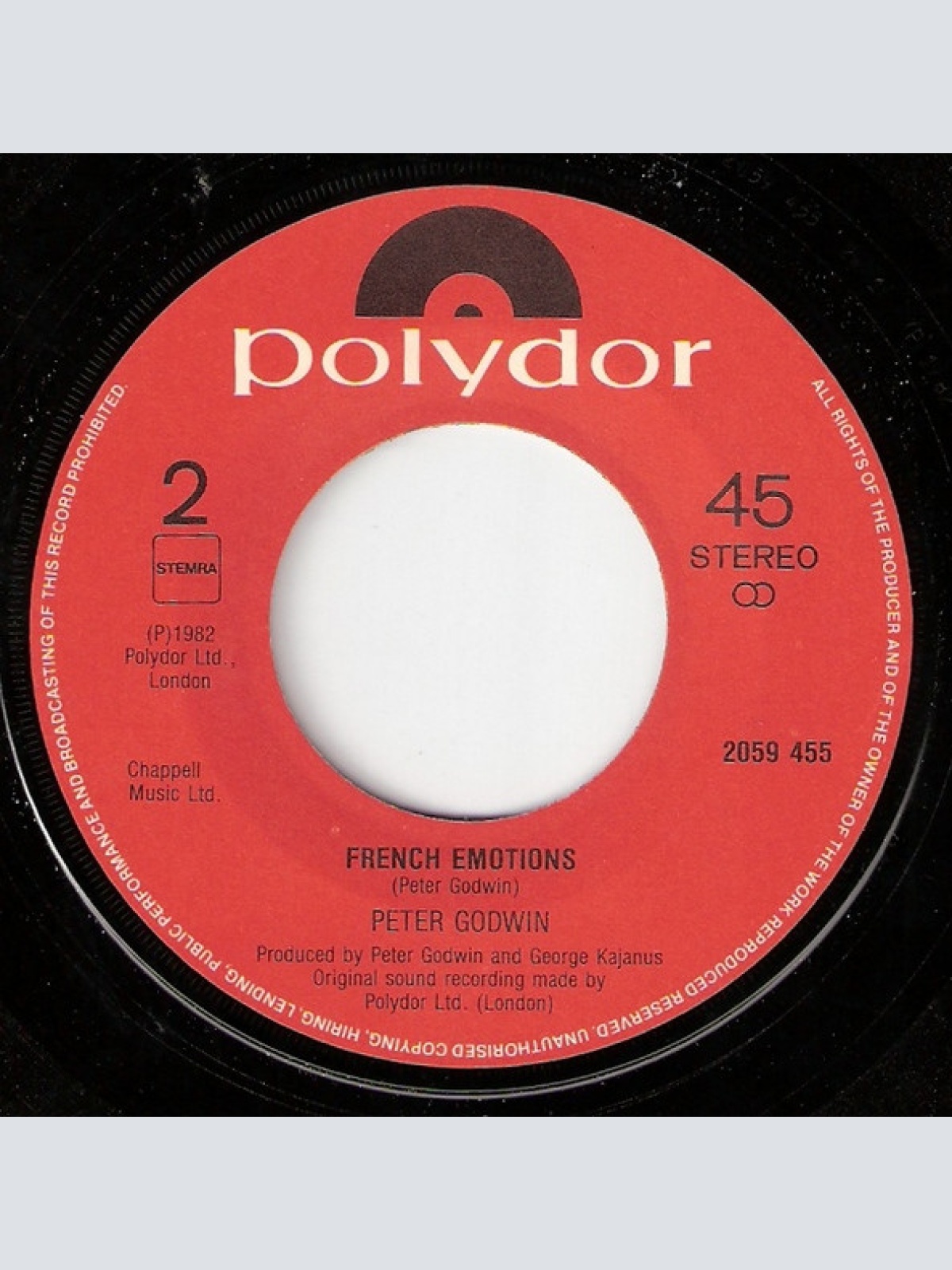 Vinyl / Peter Godwin - Emotional Disguise