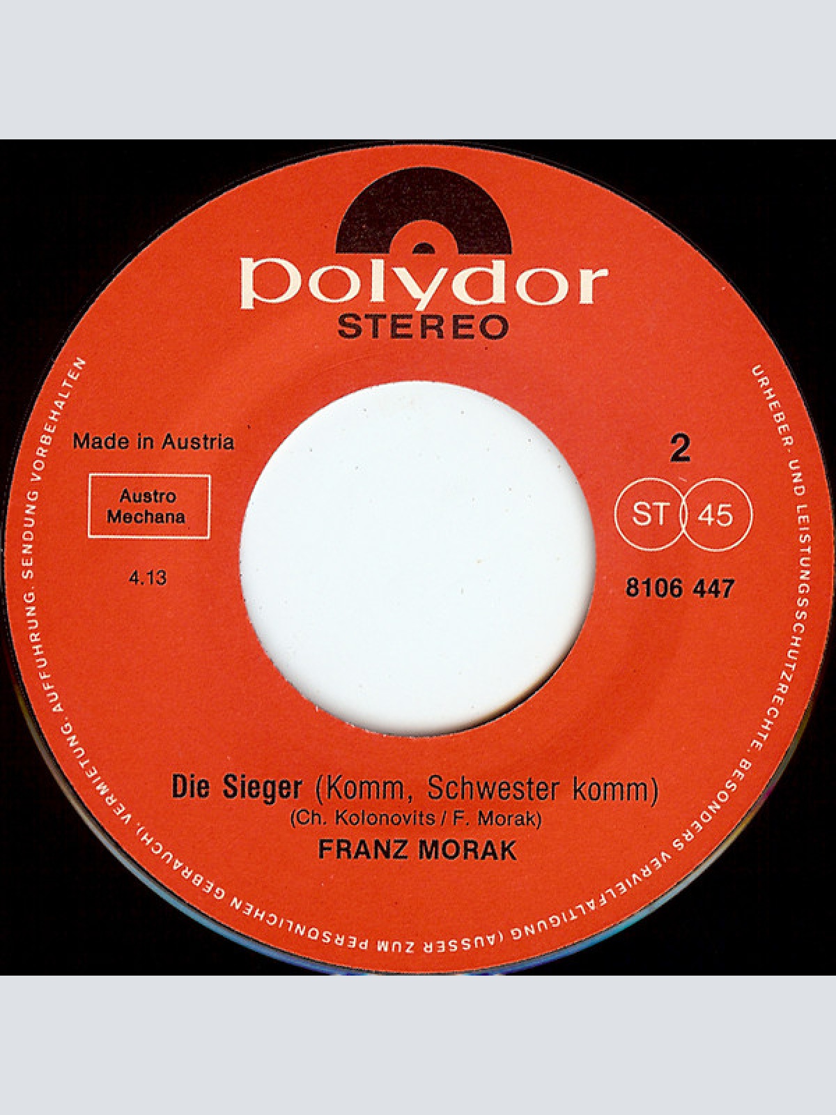 Vinyl / Morak* - Sieger Sehen Anders Aus
