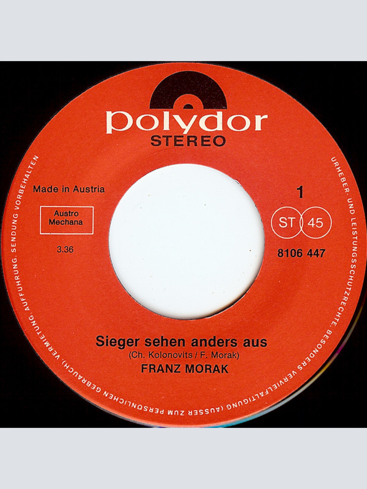 Vinyl / Morak* - Sieger Sehen Anders Aus