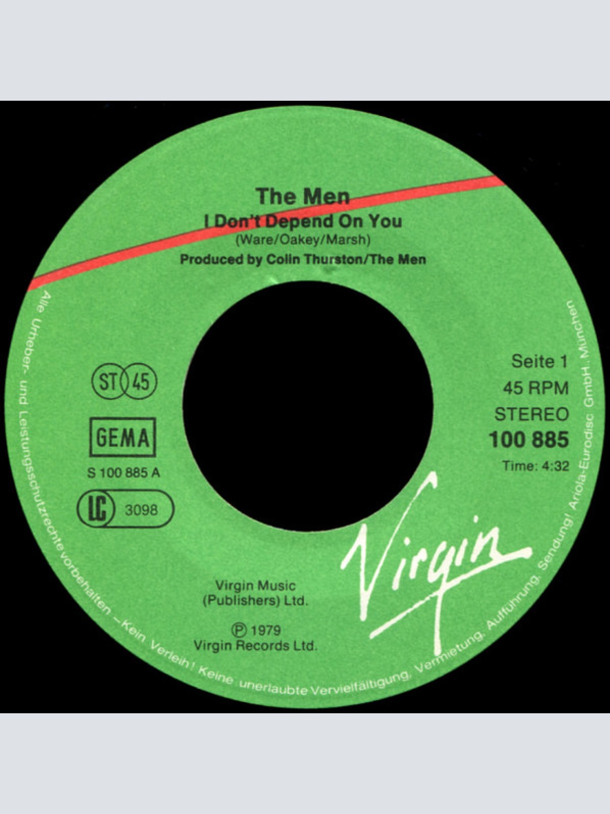 Vinyl / The Men - I Don't Depend On You