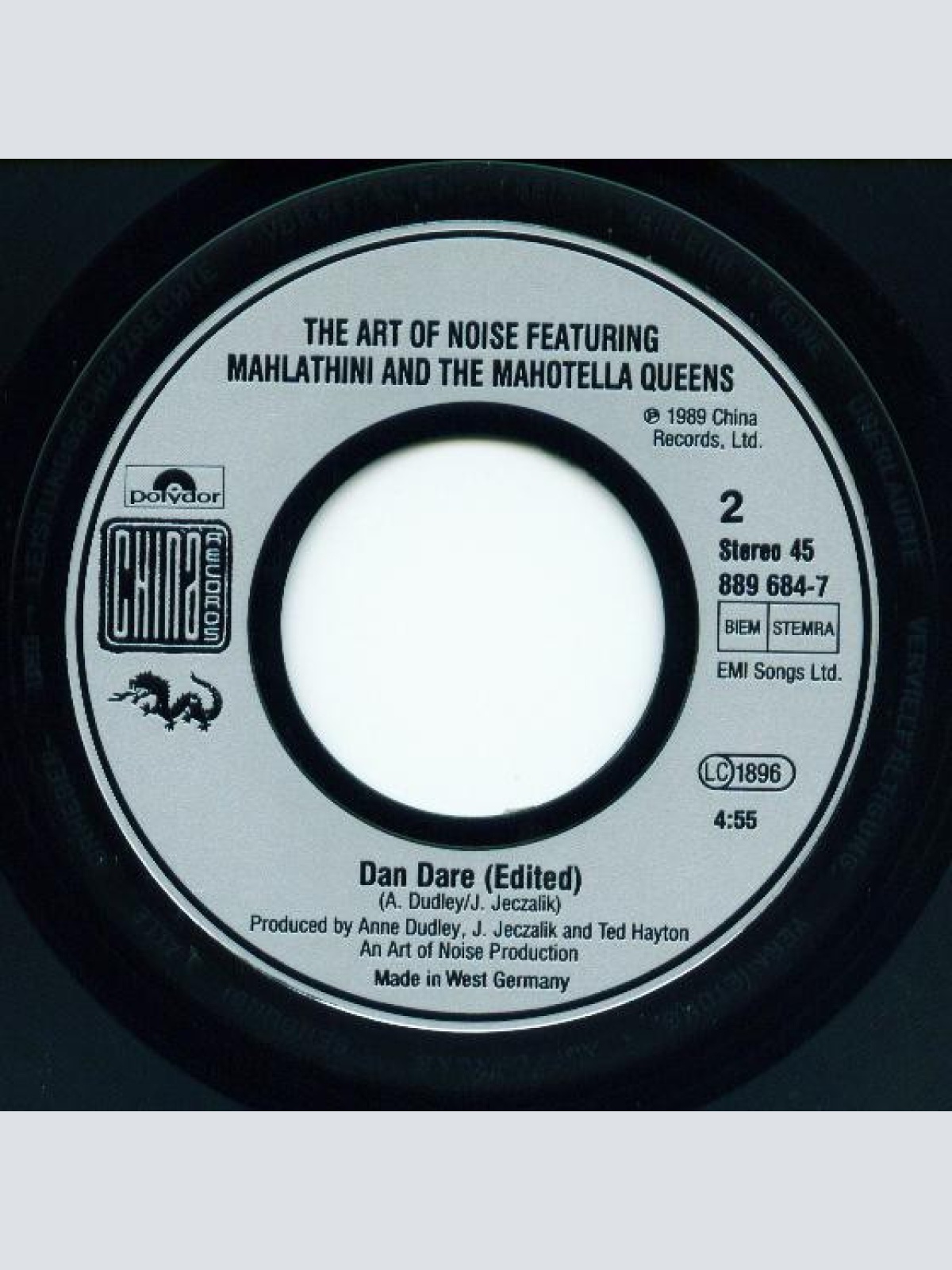 Vinyl / The Art Of Noise Featuring Mahlathini And The Mahotella Queens - Yebo!