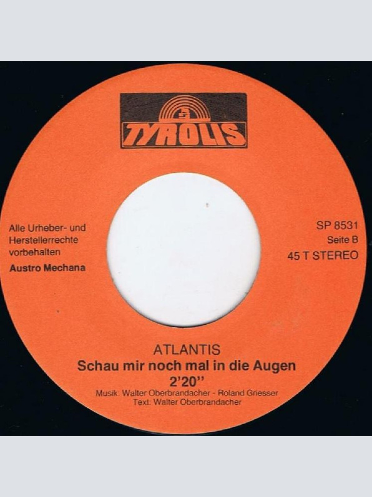 Vinyl / Atlantis (20) - Gib Mir Dei' Hand