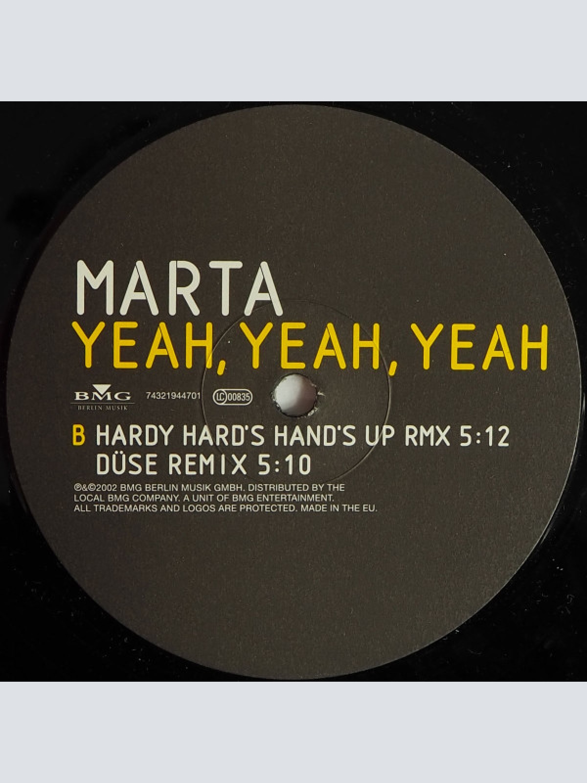 Vinyl / Marta (2) - Yeah, Yeah, Yeah