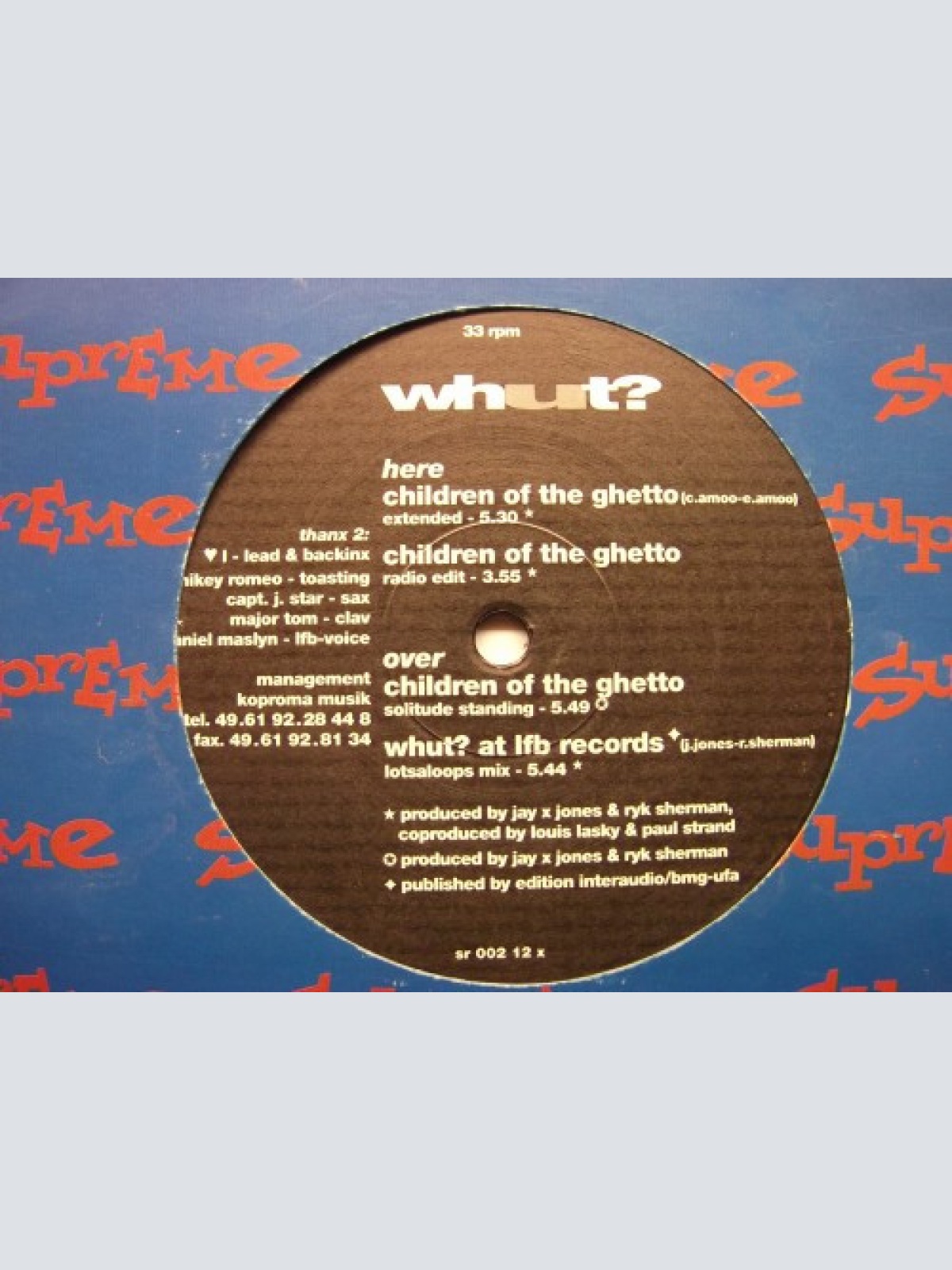 Vinyl / Whut? - Children Of The Ghetto