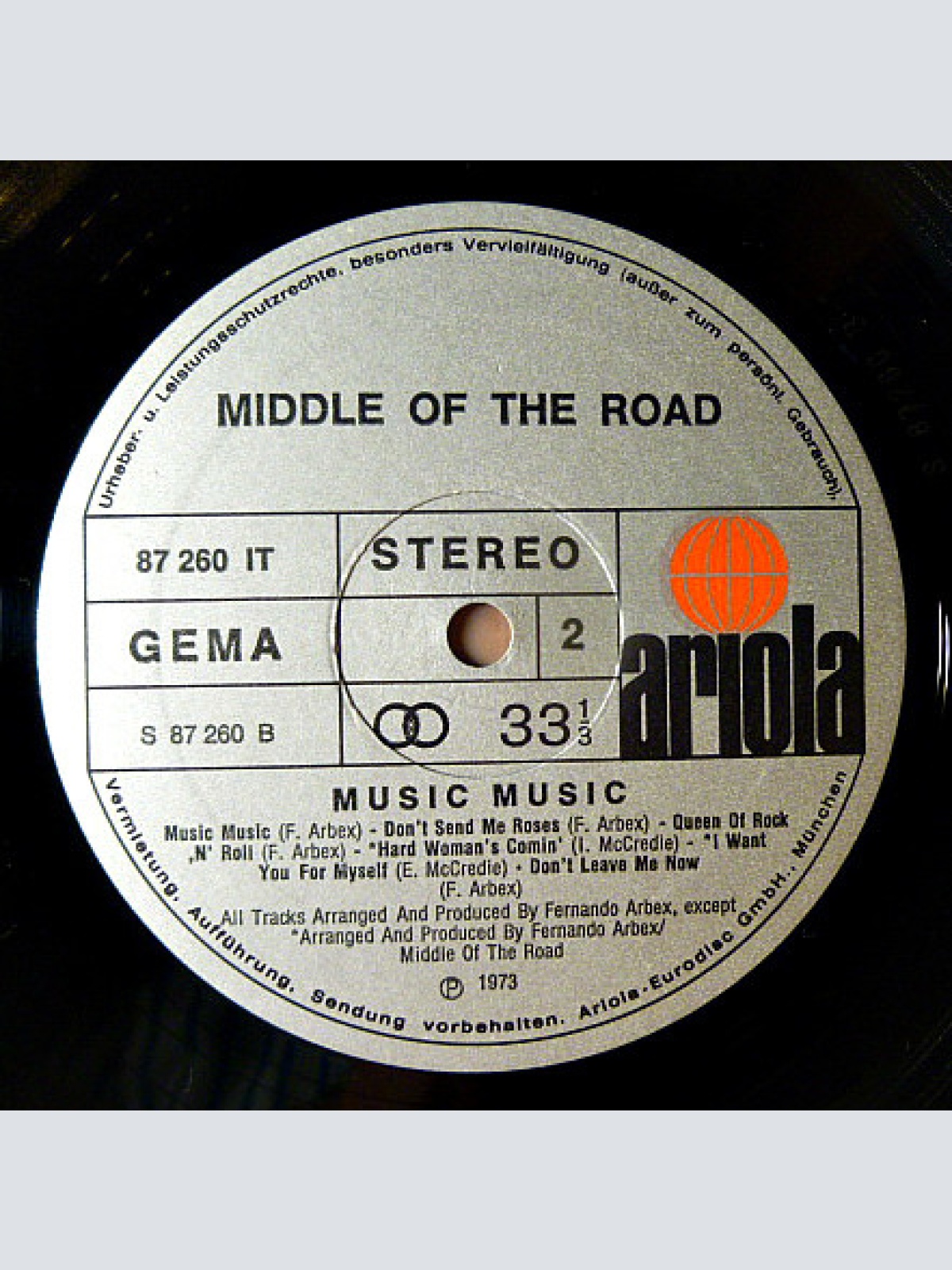 Vinyl / Middle Of The Road - Music Music