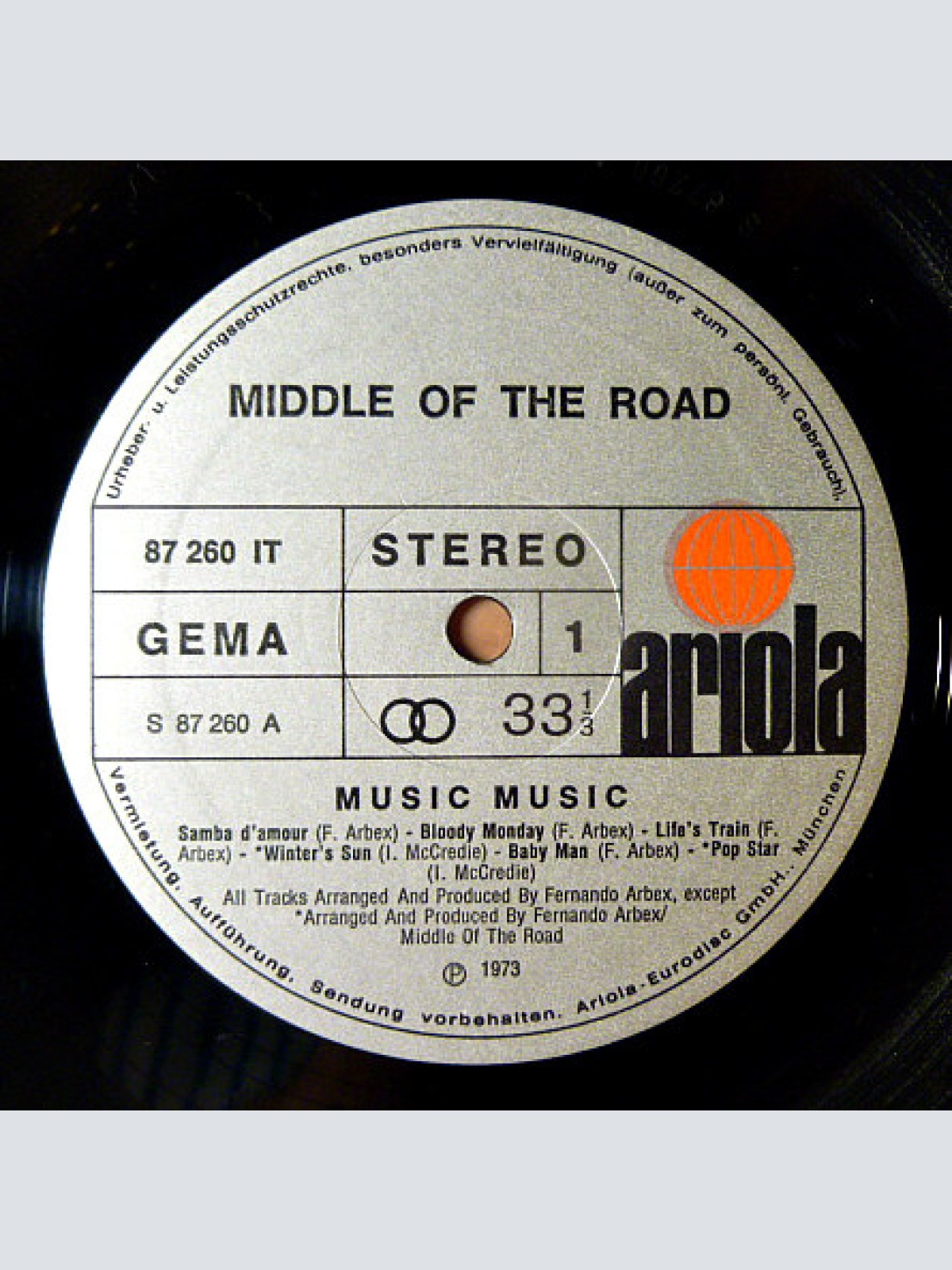 Vinyl / Middle Of The Road - Music Music