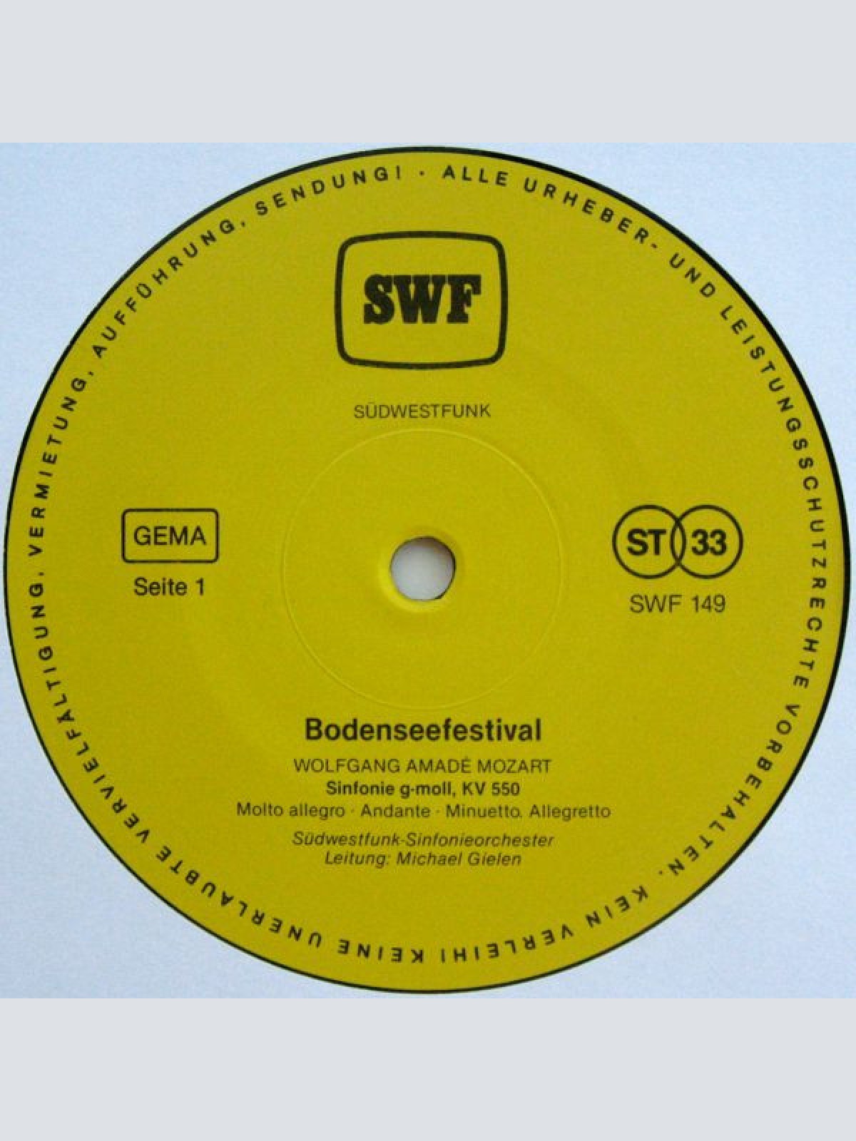 Vinyl / Various - Bodensee-Festival 1989