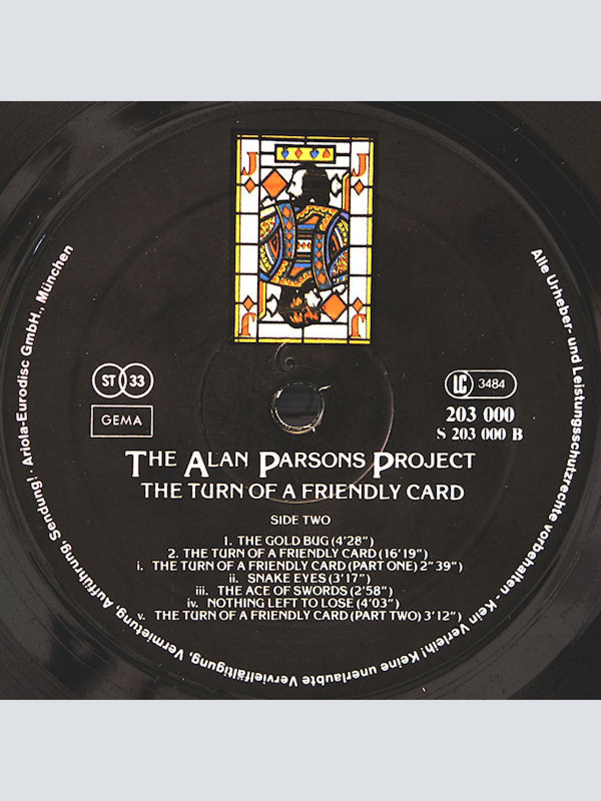 Vinyl / The Alan Parsons Project - The Turn Of A Friendly Card