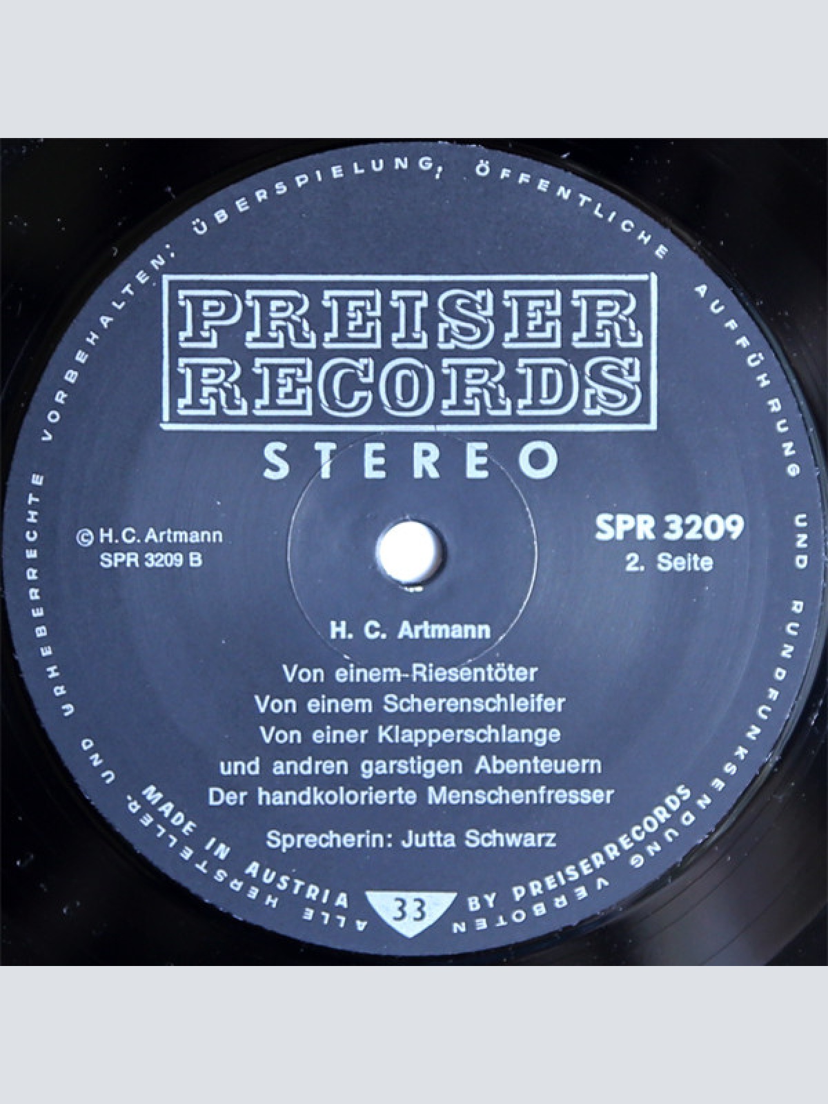Vinyl / Jutta Schwarz, H.C. Artmann, MOB Art & Tone Art Ensemble - Allerleirausch - For Fans Only / Jutta Schwarz Liest Märchen Und Gedichte Von H.C. Artmann