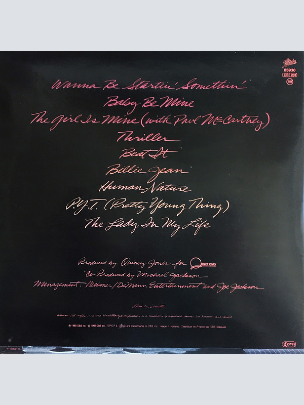 Vinyl / Michael Jackson - Thriller