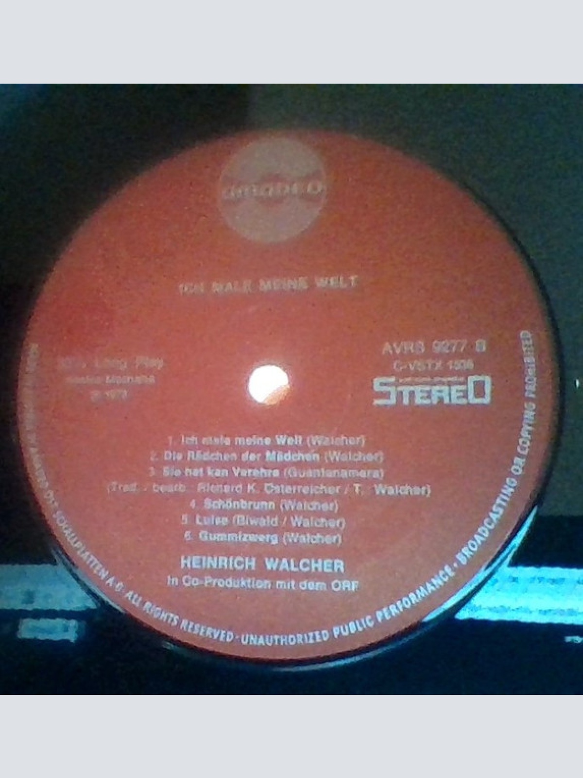 Vinyl / Heinrich Walcher - Ich Male Meine Welt