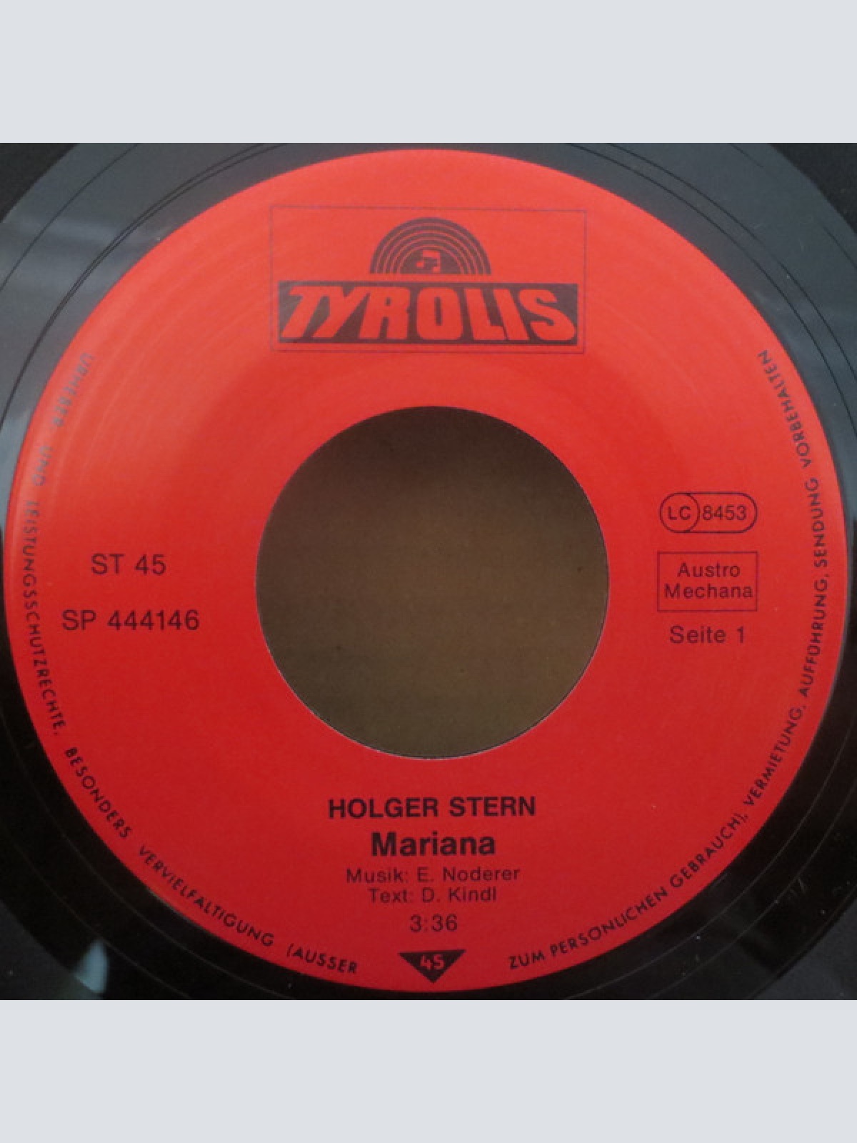 Vinyl / Holger Stern - Mariana
