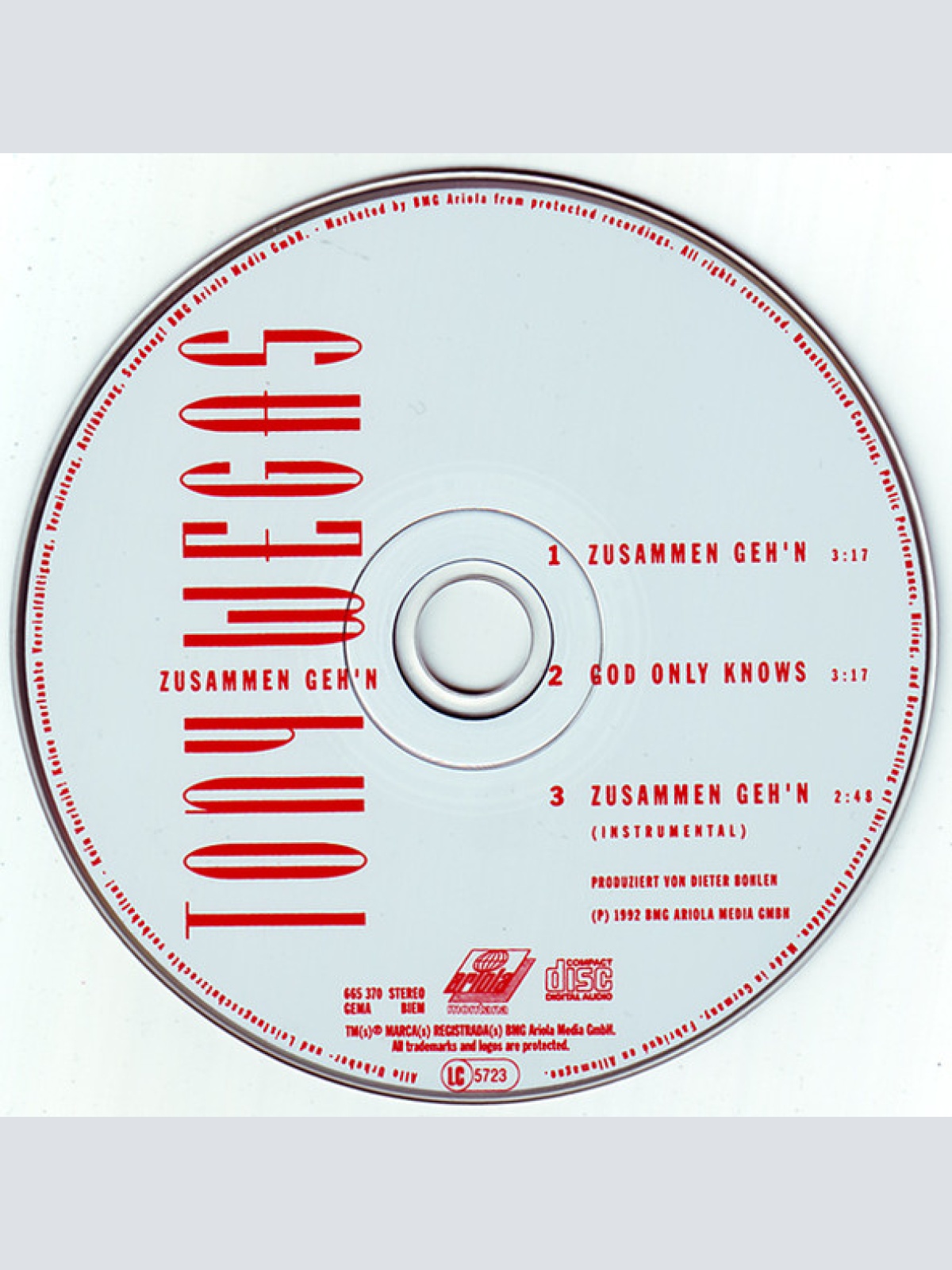 CD / Tony Wegas - Zusammen Geh'n