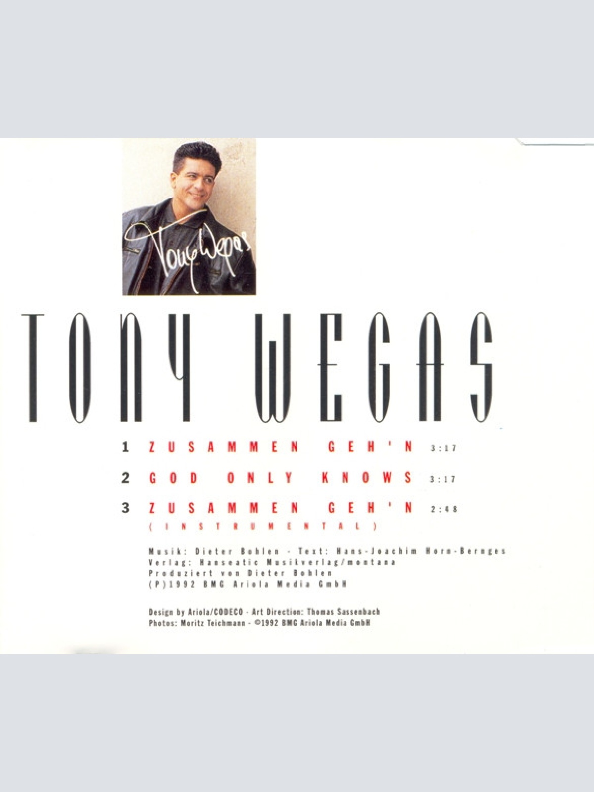 CD / Tony Wegas - Zusammen Geh'n