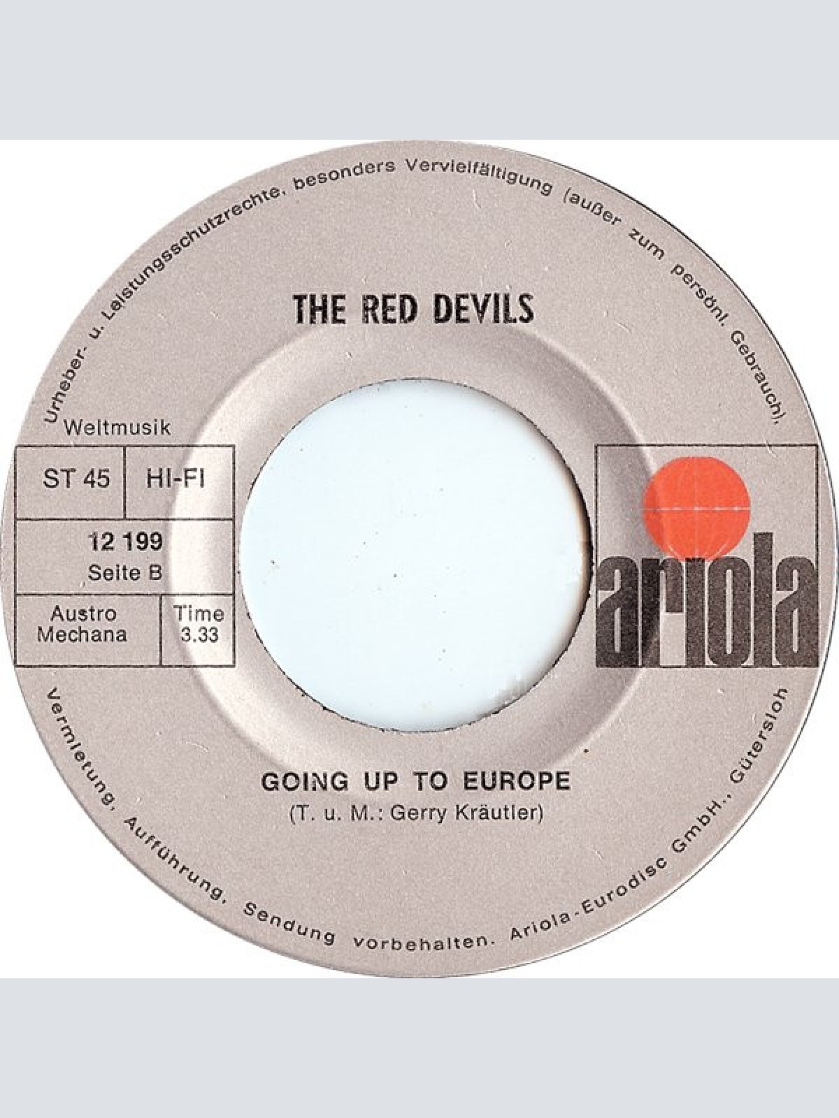 Vinyl / The Red Devils* - Looking For A Girl / Going Up To Europe