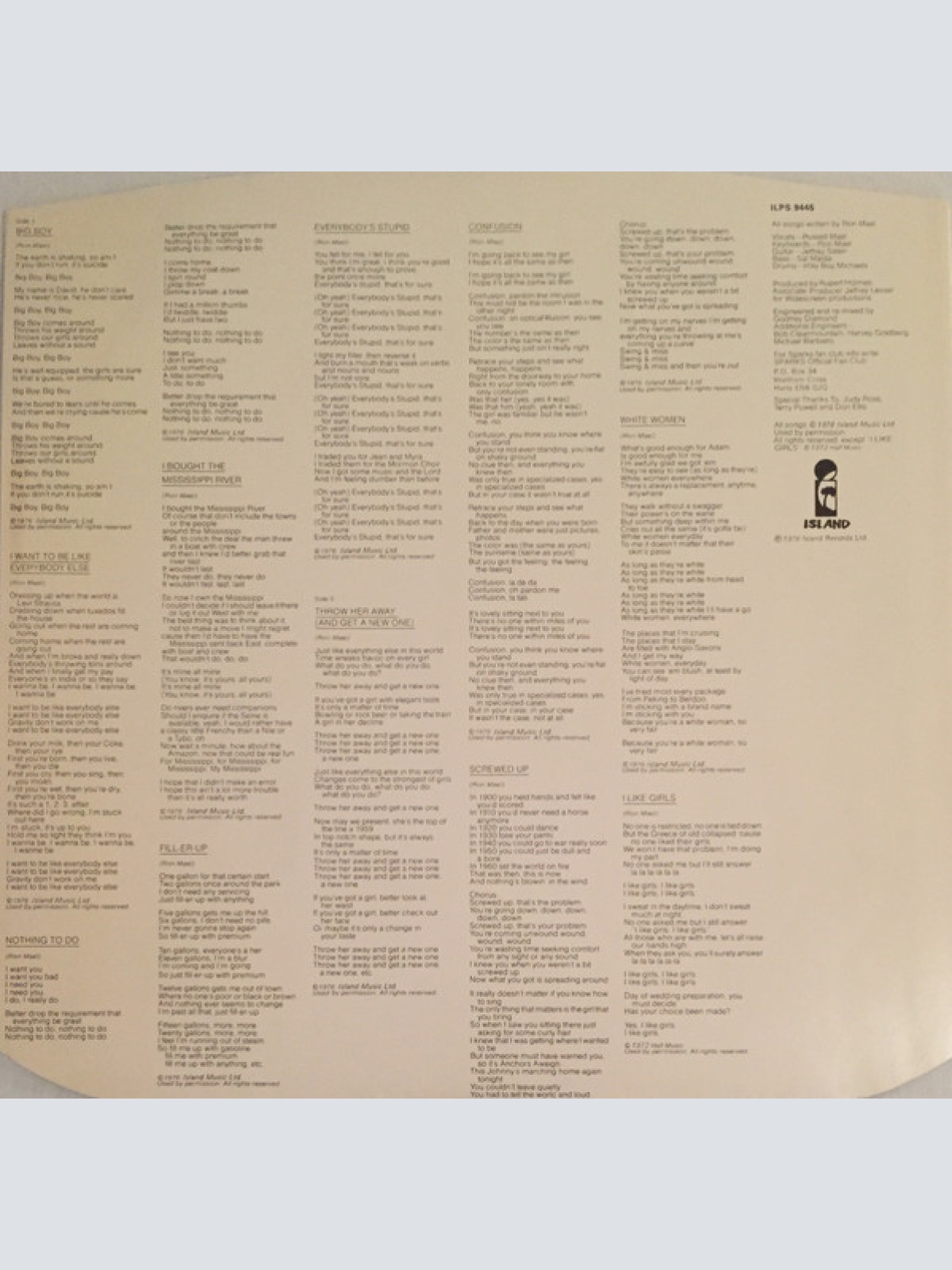 Vinyl / Sparks - Big Beat