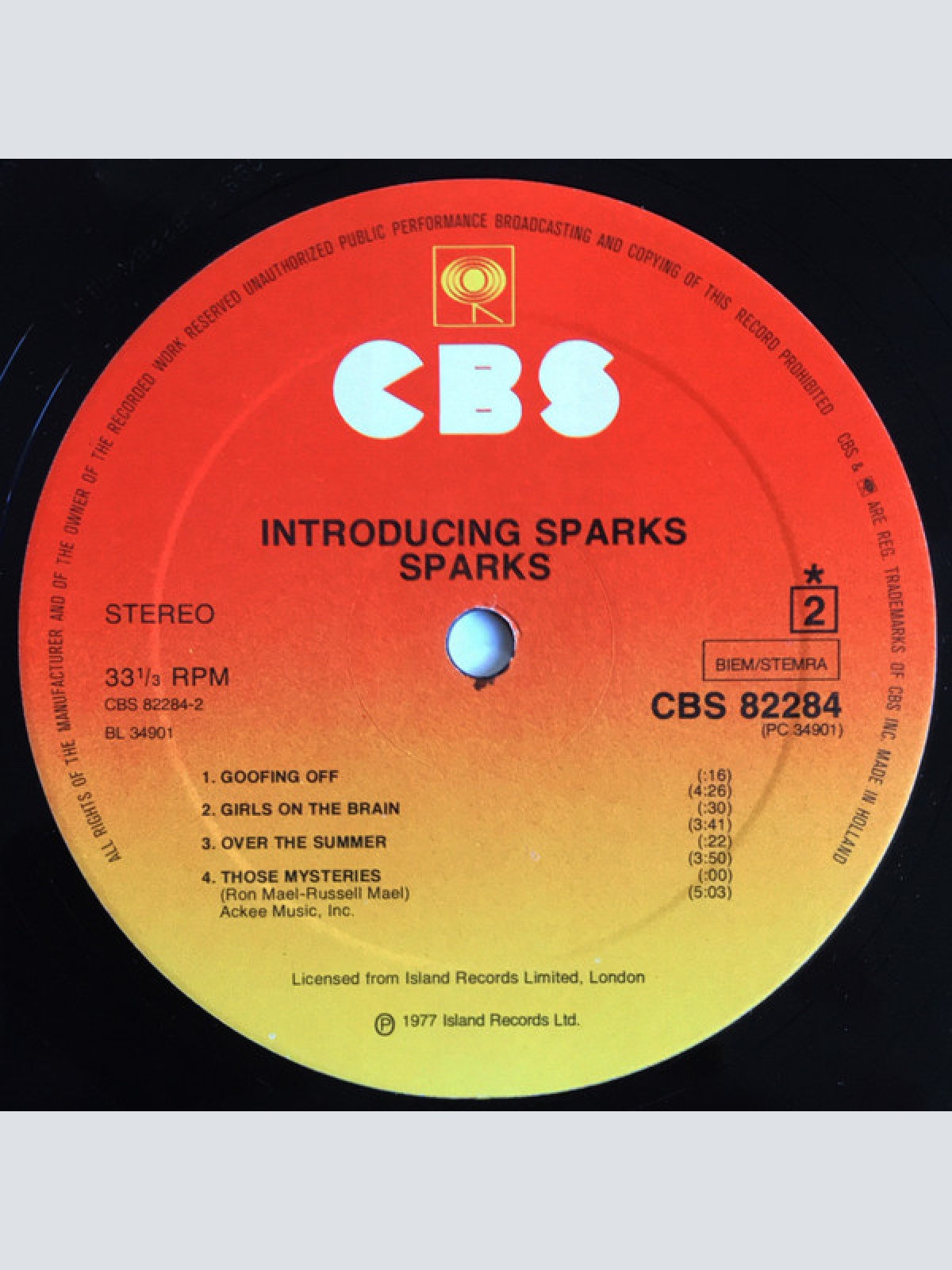 Vinyl / Sparks - Introducing Sparks