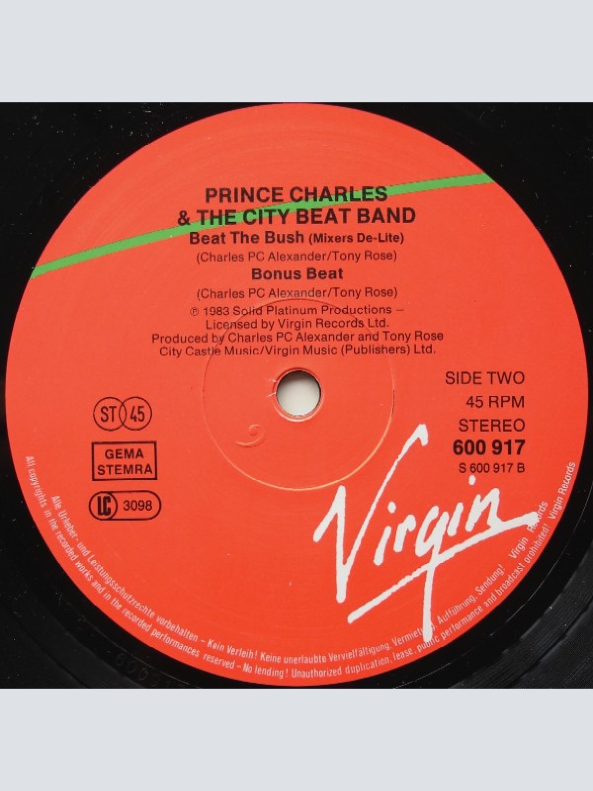 Vinyl / Prince Charles And The City Beat Band - Beat The Bush