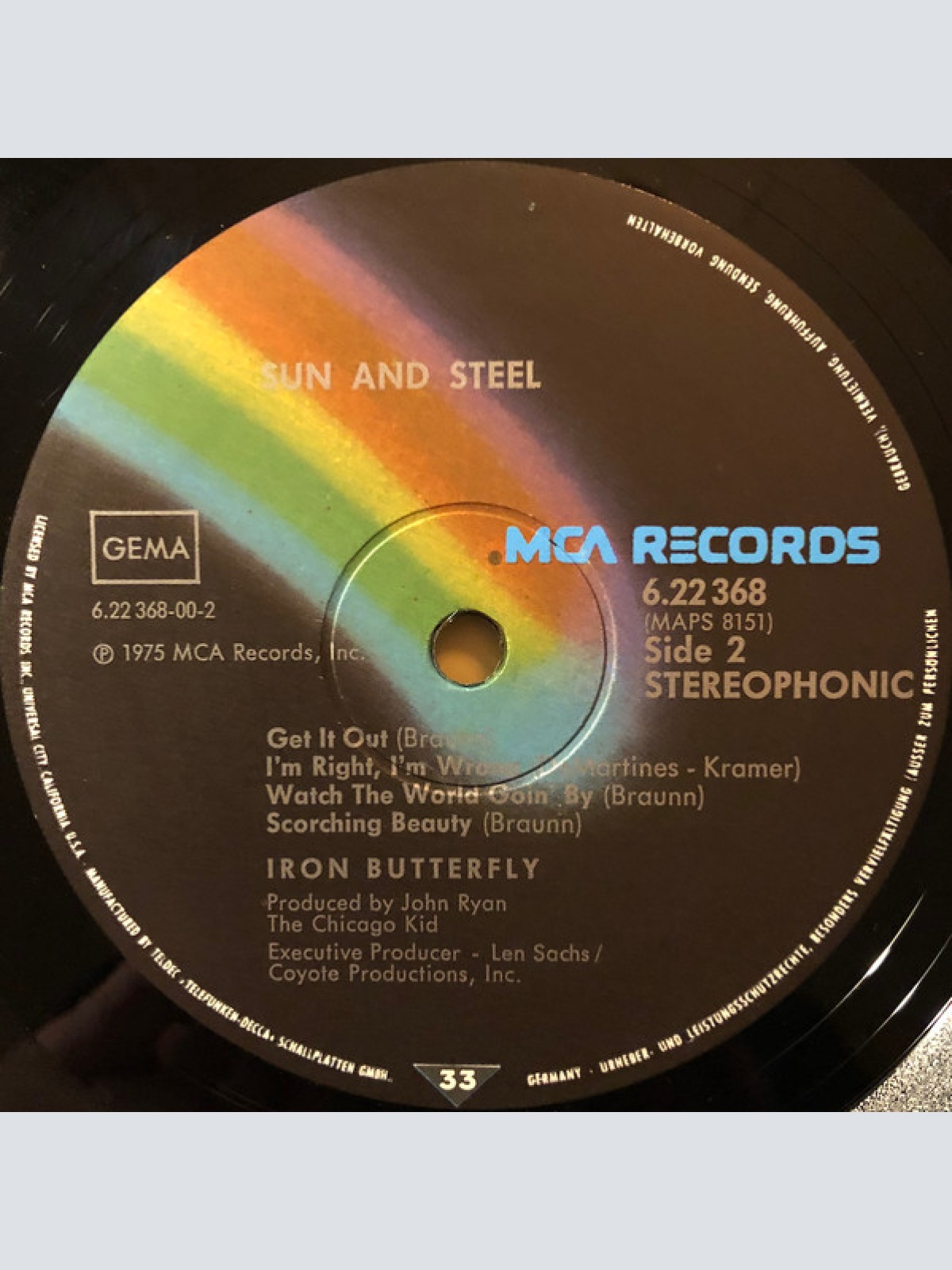 Vinyl / Iron Butterfly - Sun And Steel