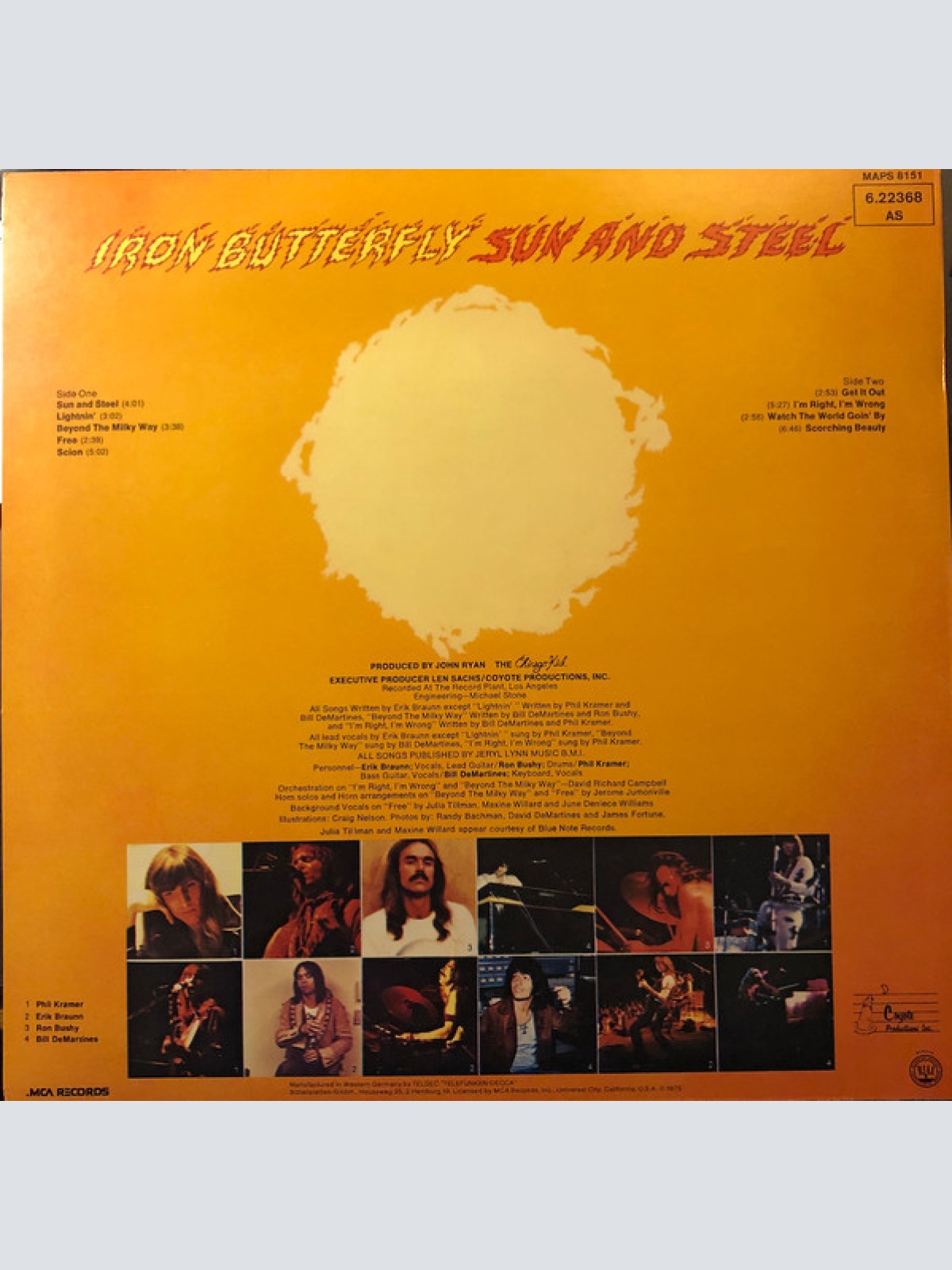 Vinyl / Iron Butterfly - Sun And Steel