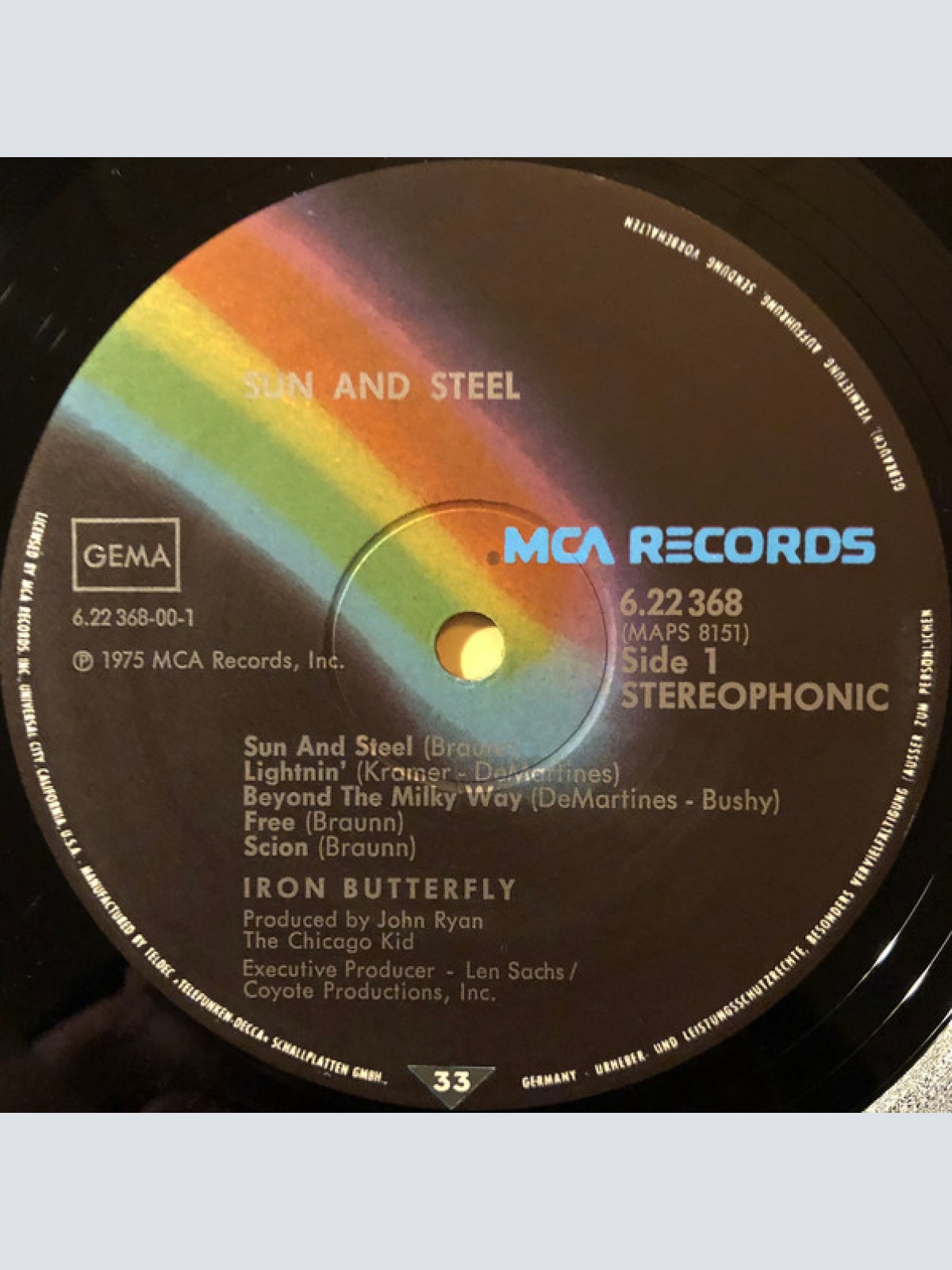 Vinyl / Iron Butterfly - Sun And Steel