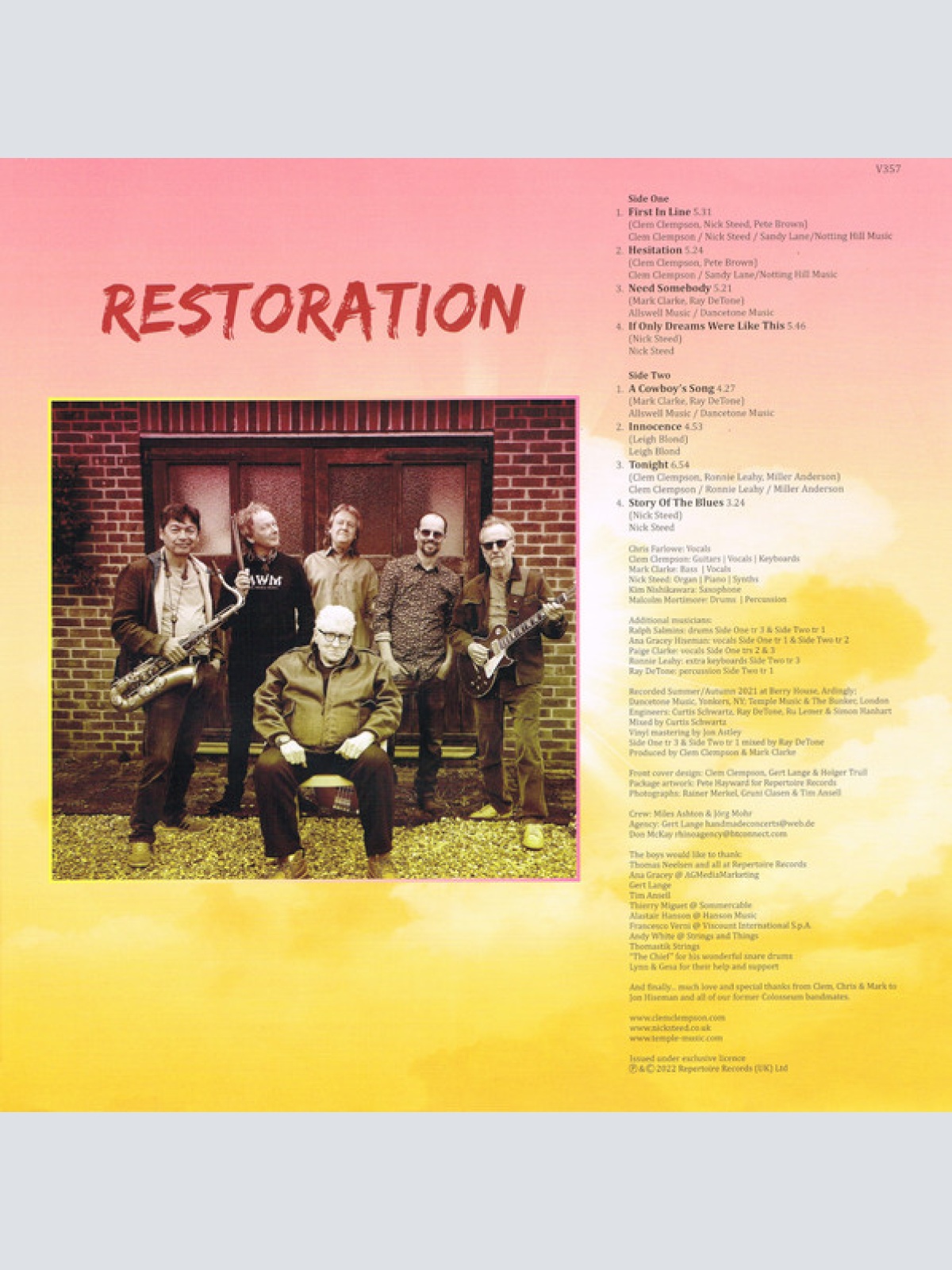 Vinyl / Colosseum - Restoration