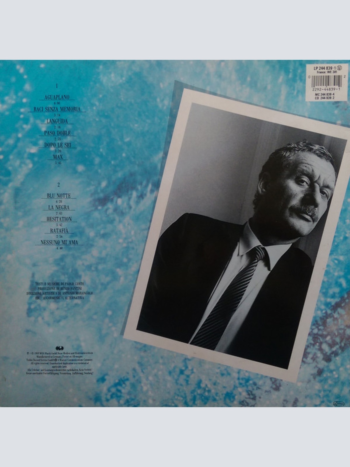 Vinyl / Paolo Conte - Aguaplano