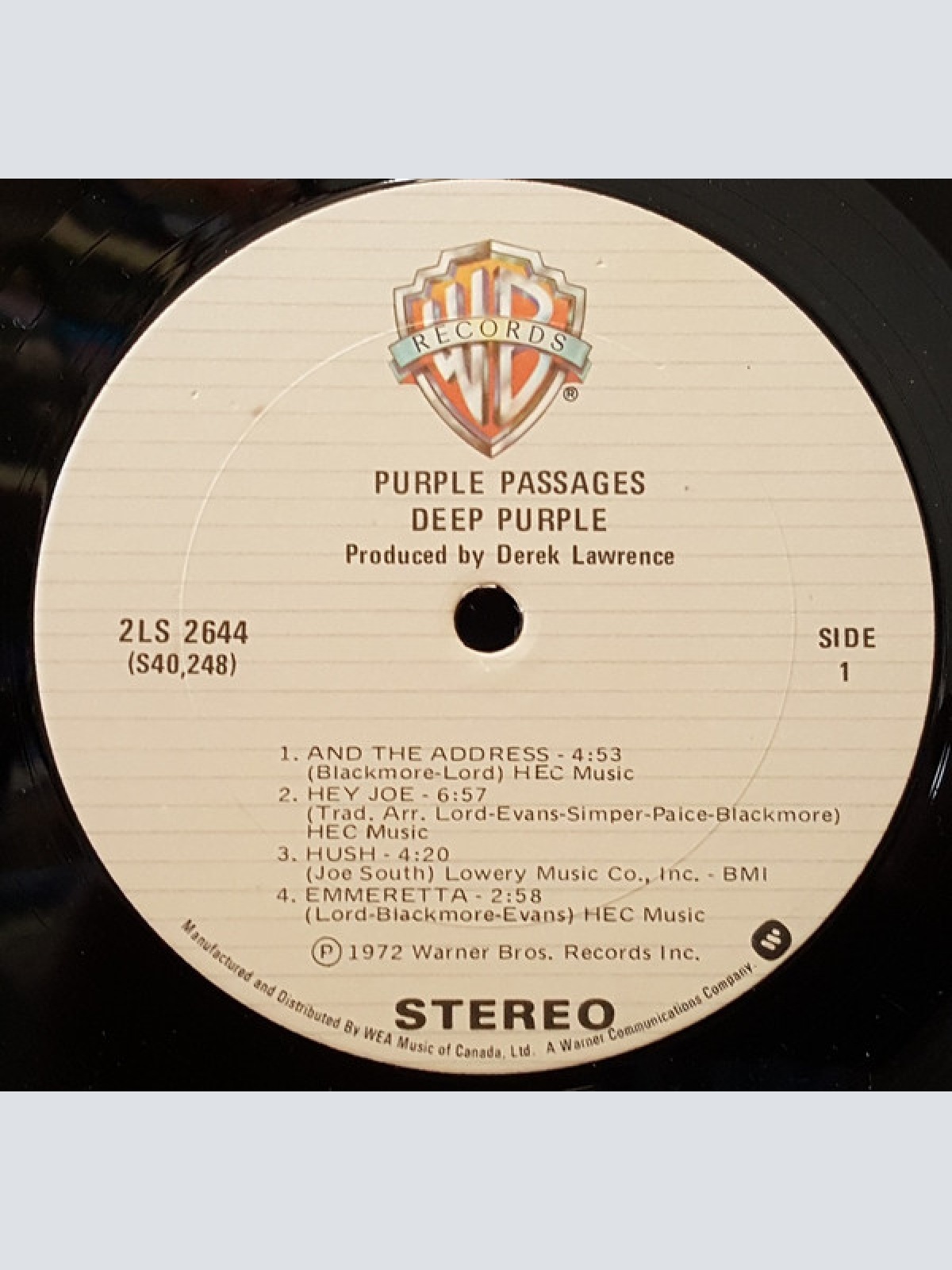 Vinyl / Deep Purple - Purple Passages