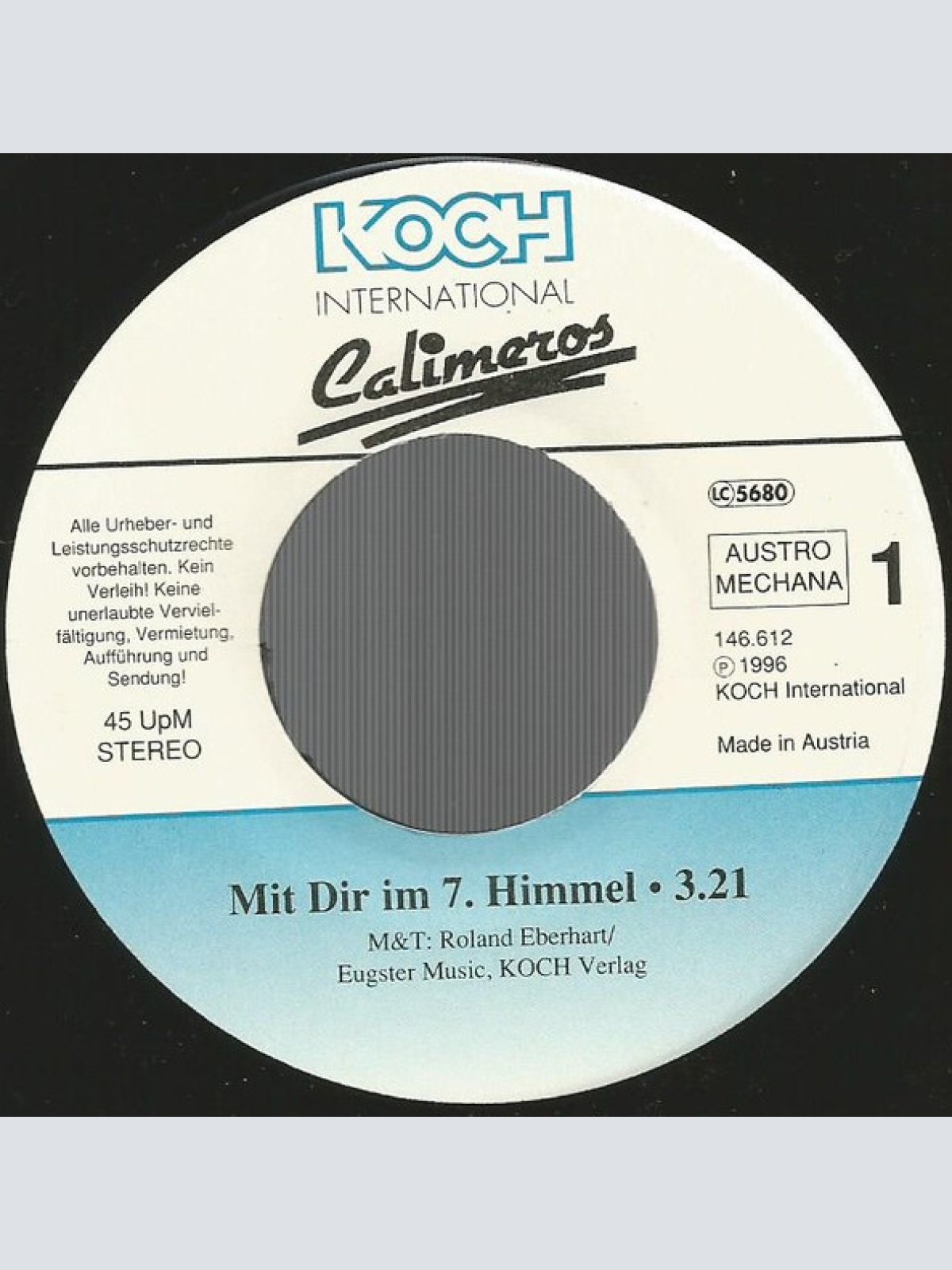 Vinyl / Calimeros - Mit Dir Im 7.Himmel