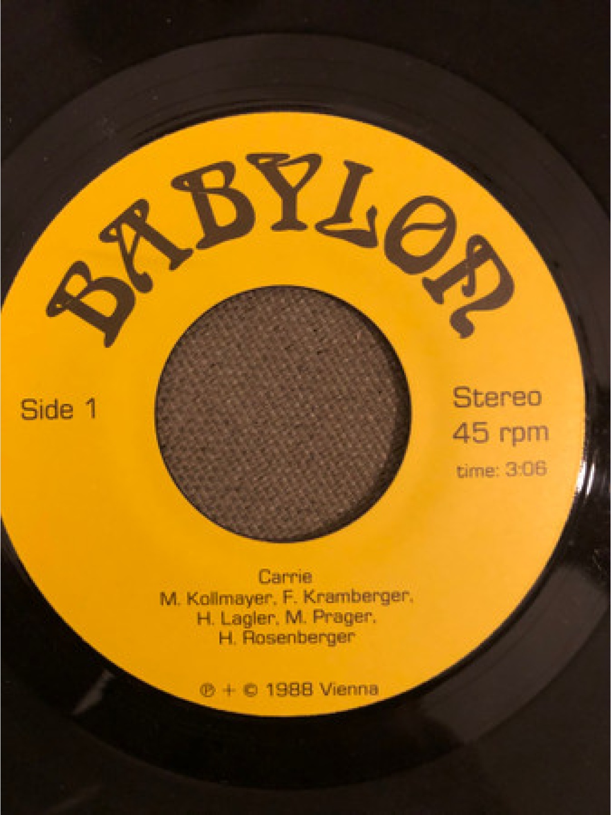 Vinyl / Babylon (24) - Carrie / White Darkness