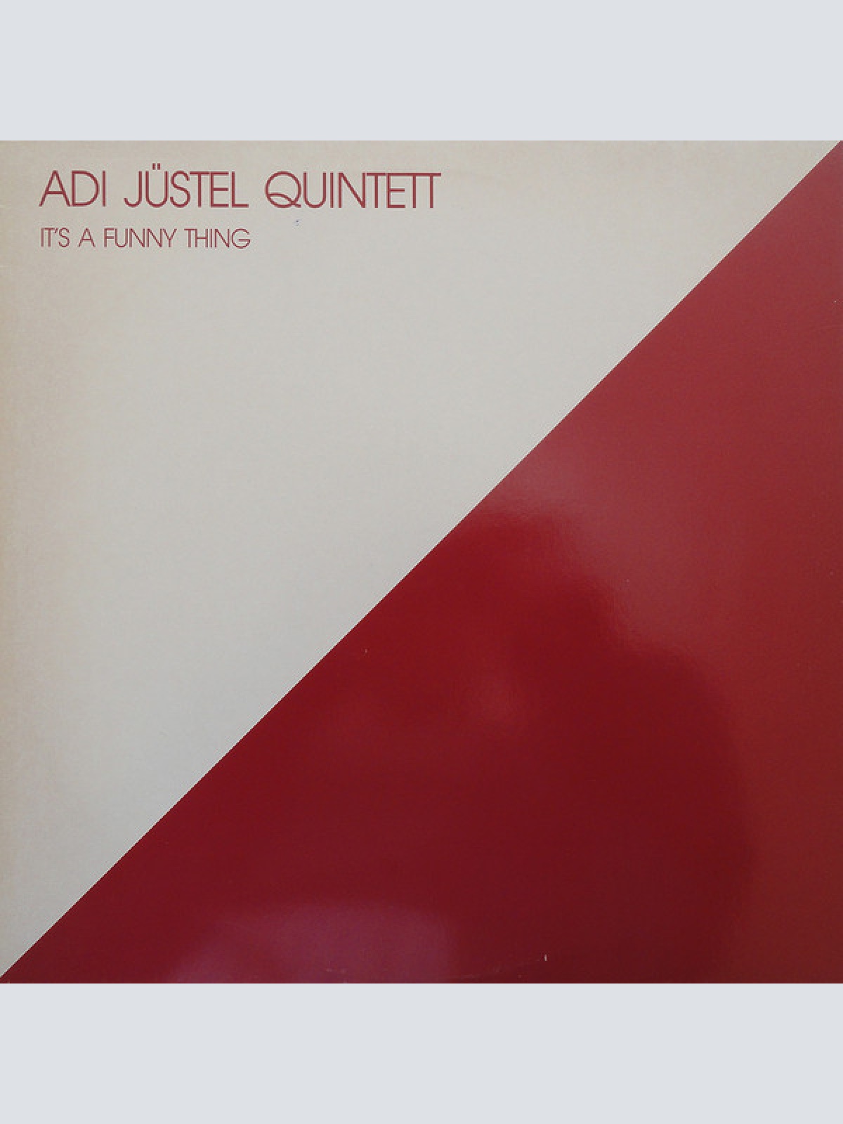 Vinyl / Adi Jüstel Quintett - It's A Funny Thing