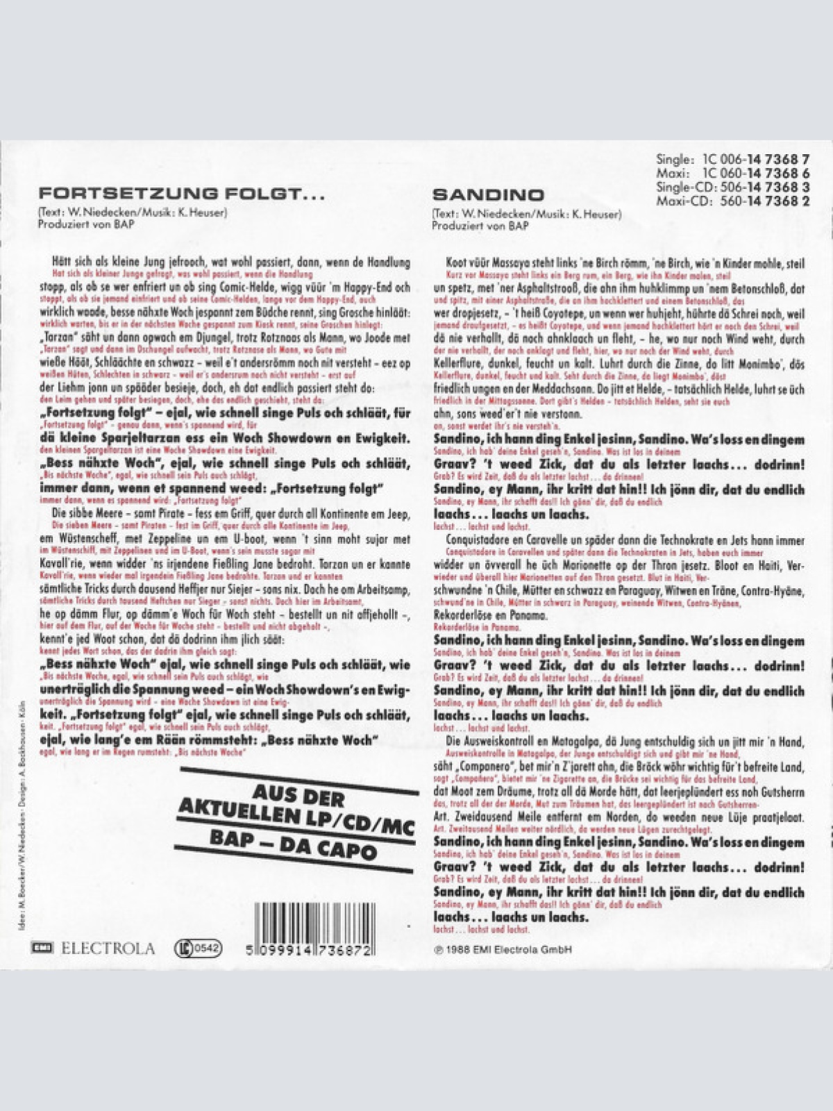 Vinyl / BAP!* - Fortsetzung Folgt ...