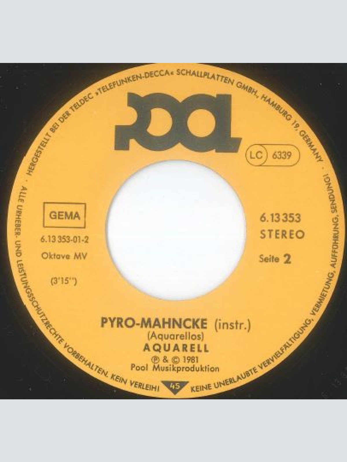 Vinyl / Aquarell (3) - Geisterfahrer