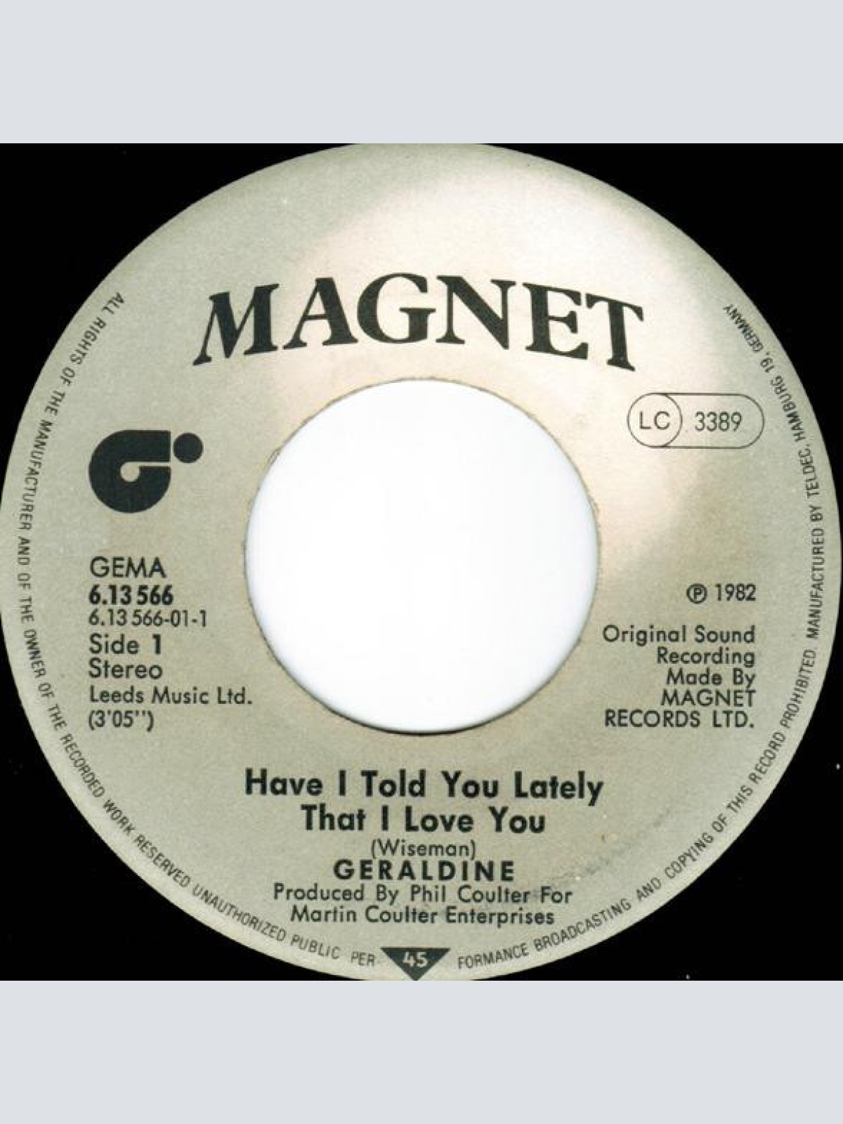 Vinyl / Geraldine - Have I Told You Lately That I Love You