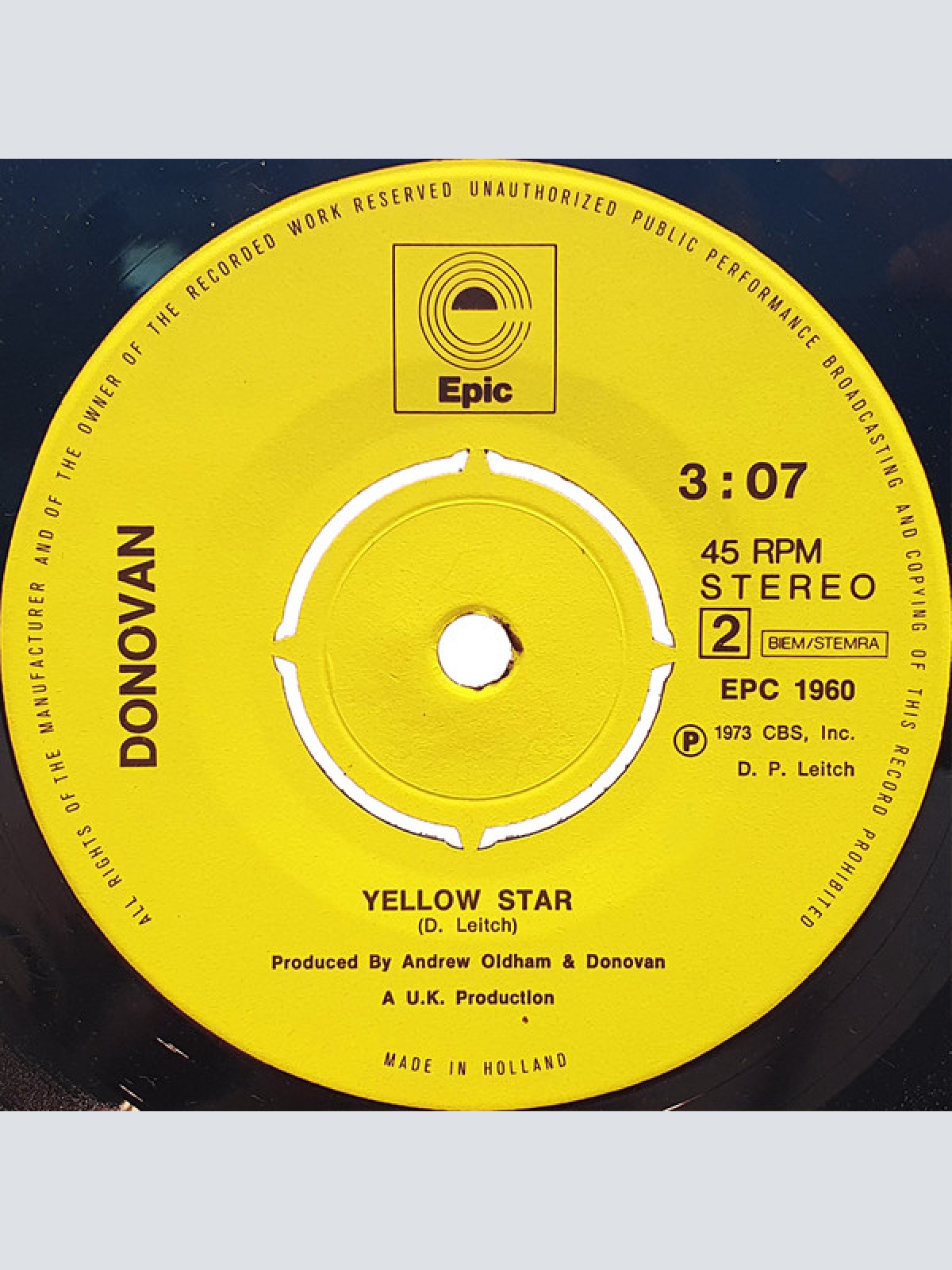 Vinyl / Donovan - Sailing Homeward