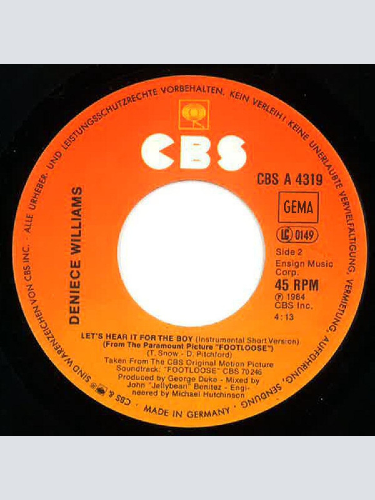 Vinyl / Deniece Williams - Let's Hear It For The Boy