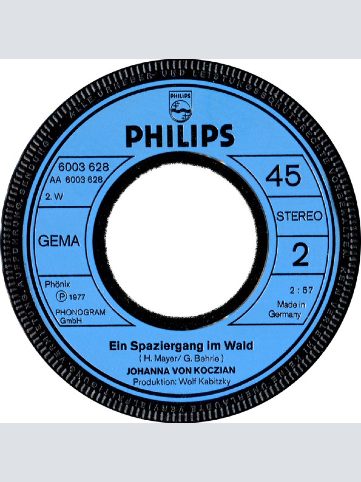 Vinyl / Johanna Von Koczian - Das Bisschen Haushalt ... Sagt Mein Mann