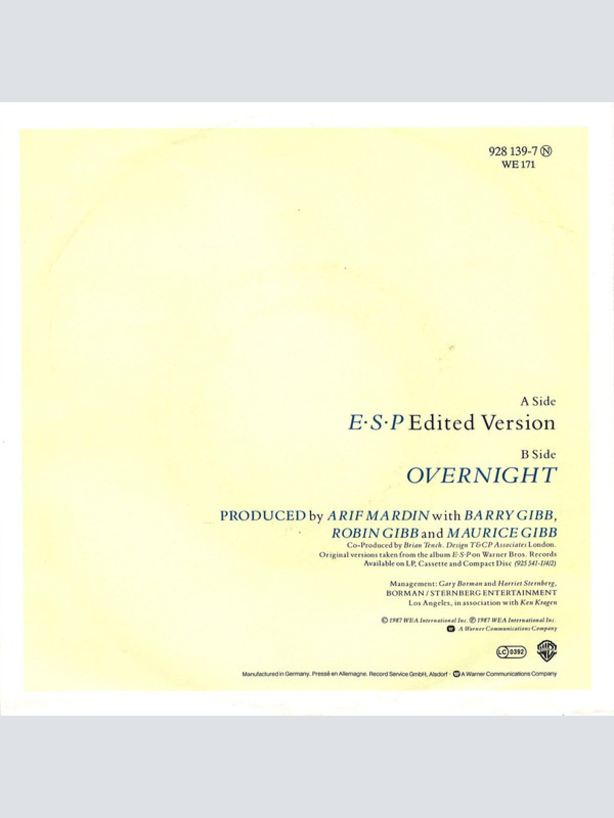 Vinyl / Bee Gees - E·S·P